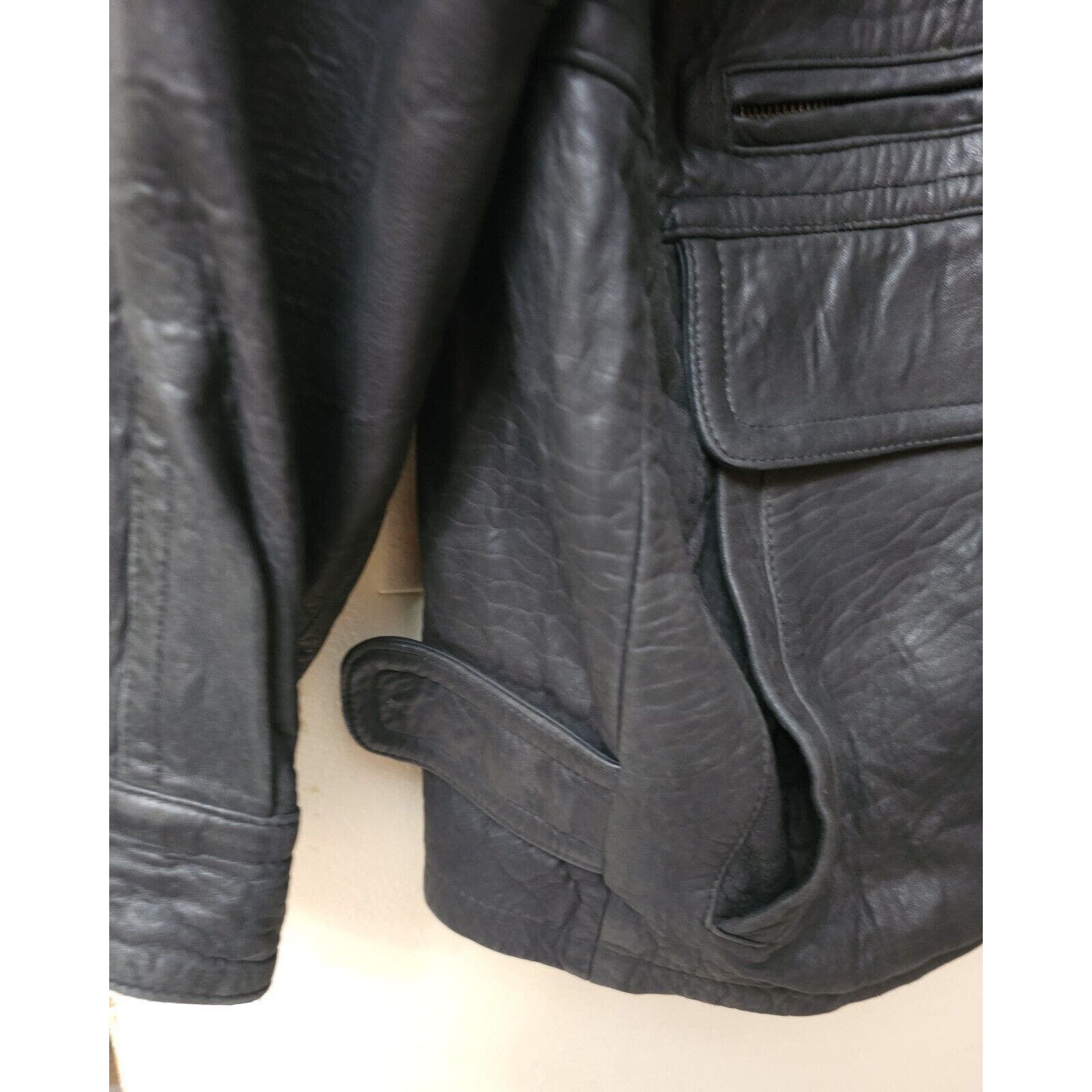 Vintage Georgetown Soft Leather Design Bomber Jacket Aviator
