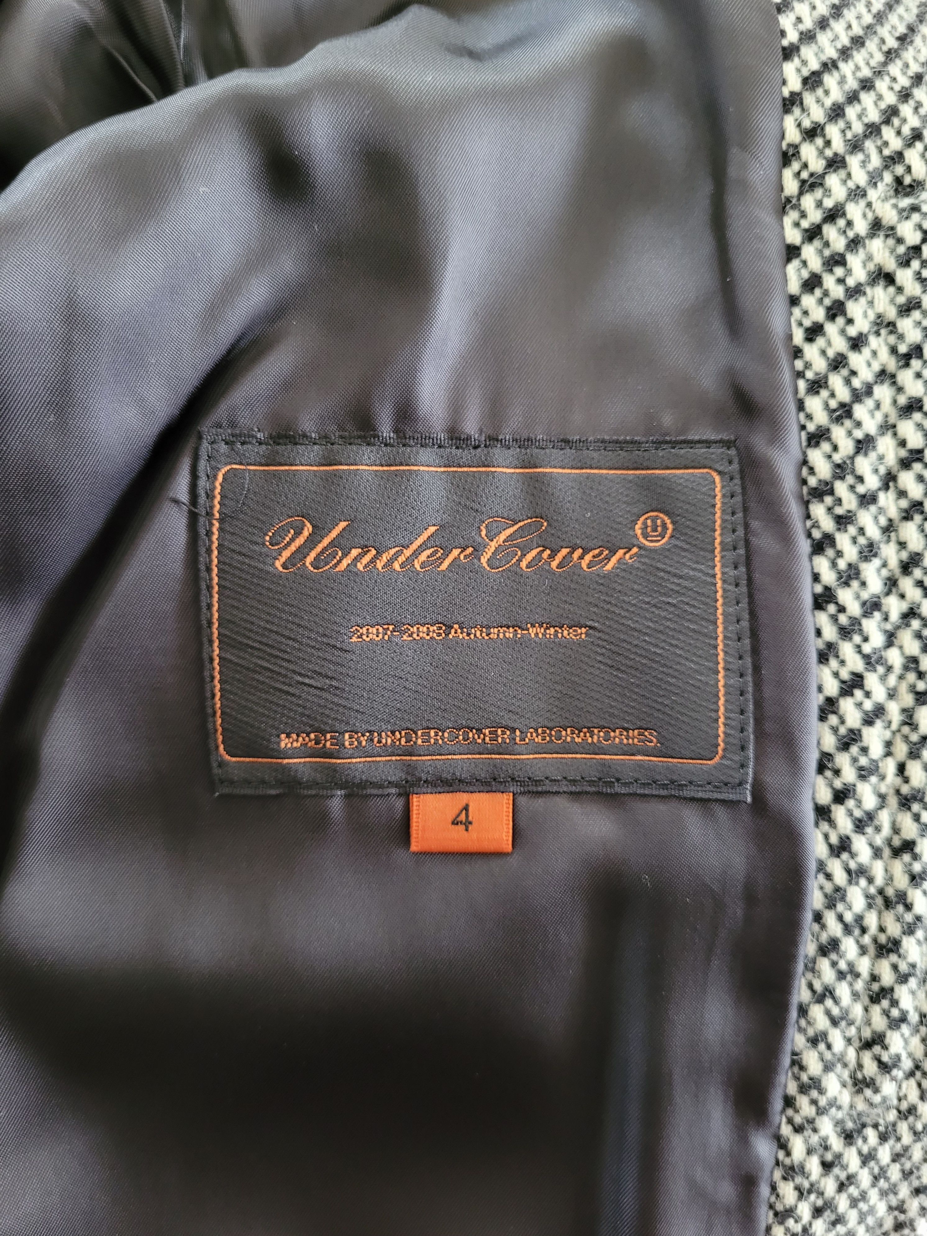 Undercover Undercover Fall 2007-2008 avantgarde wool-angora coat Size US L / EU 52-54 / 3 - 3 Thumbnail