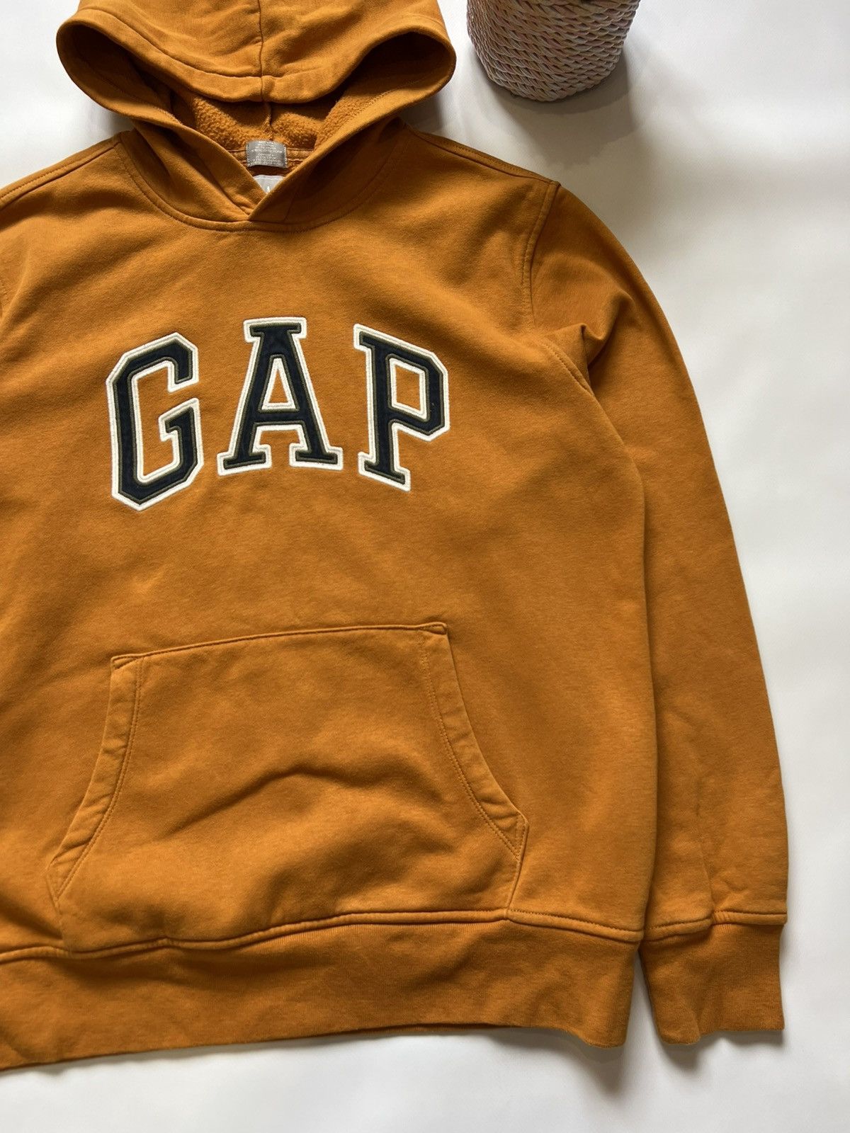 Gap Gap Vintage Hoodie Yellow Mens Basic Size US M / EU 48-50 / 2 - 2 Thumbnail
