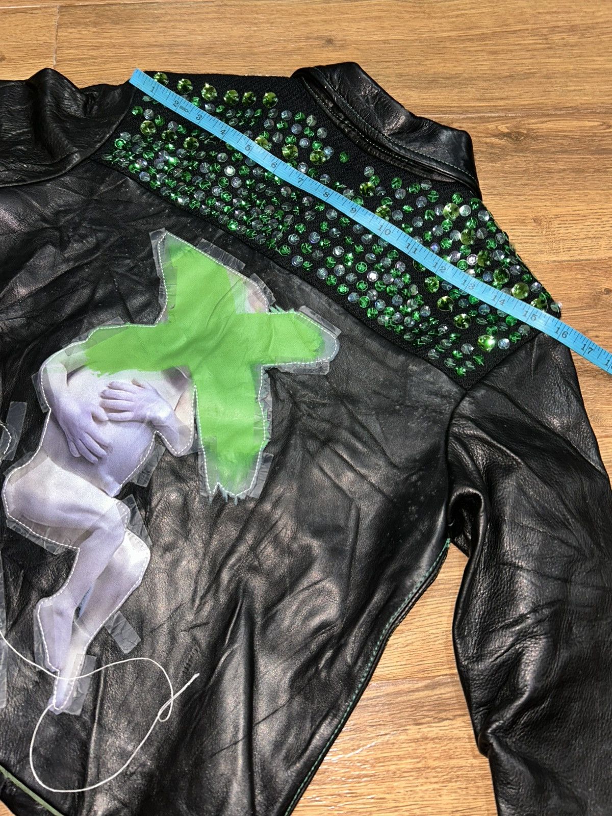 No Future No Future Hand Painted Custom Leather Jacket Size S / US 4 / IT 40 - 16 Thumbnail