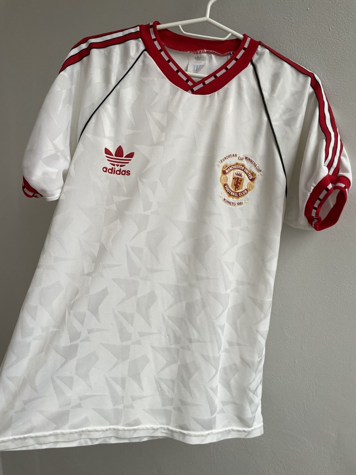 Adidas Manchester United 1990 1991 Soccer Football Jersey Shirt Size US S / EU 44-46 / 1 - 5 Thumbnail