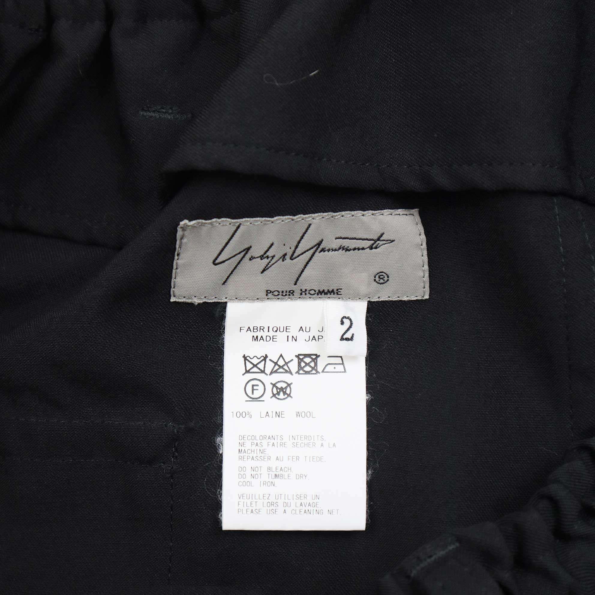 Yohji Yamamoto Yohji Yamamoto Pour Homme 20SS Wrinkled Gabara Wrap Pants Size US 36 / EU 52 - 3 Thumbnail