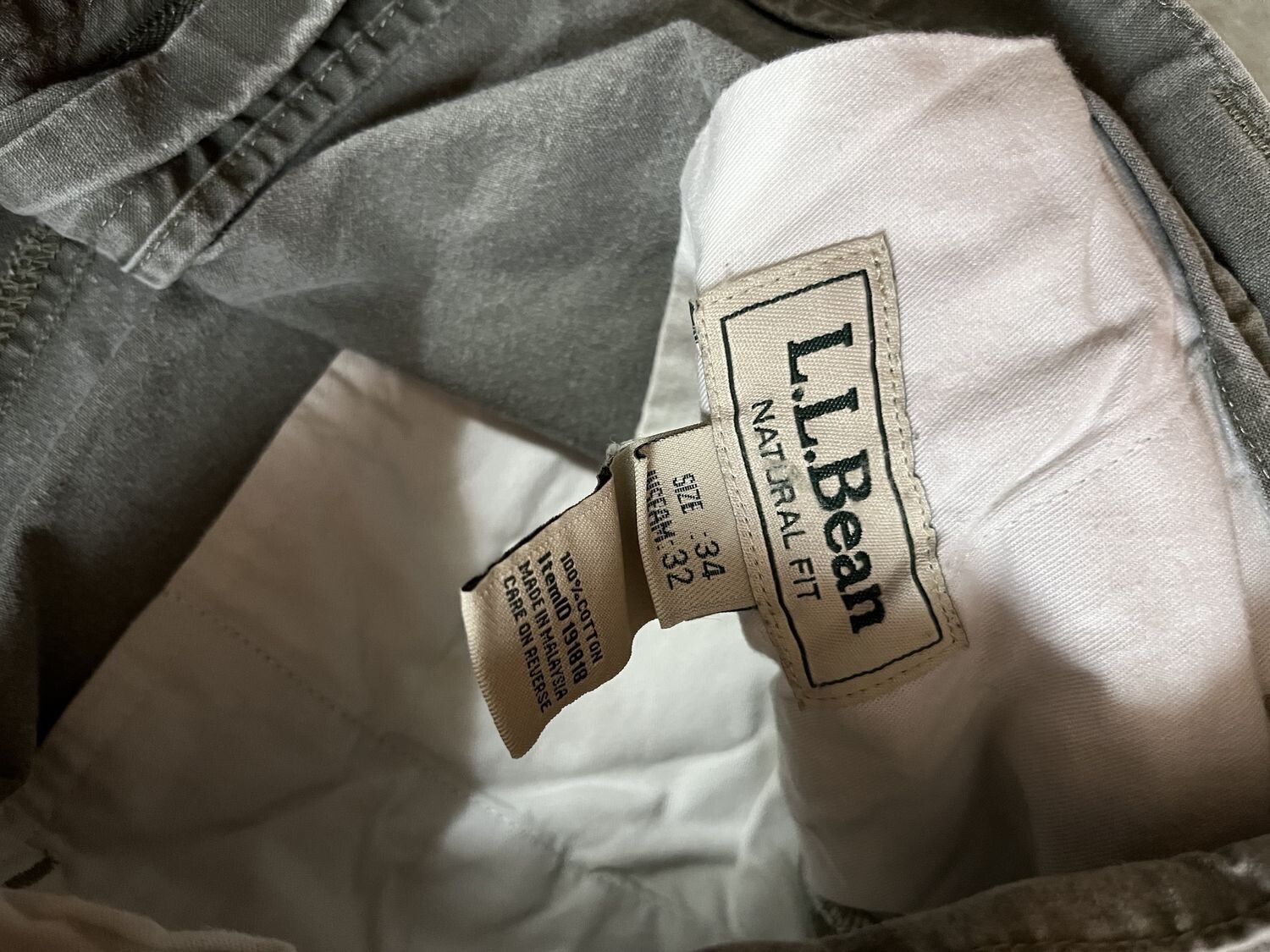 L.L. Bean L.L. Bean Dusty Olive Cargo Pant Size 34x32 Hiking Size US 34 / EU 50 - 4 Thumbnail