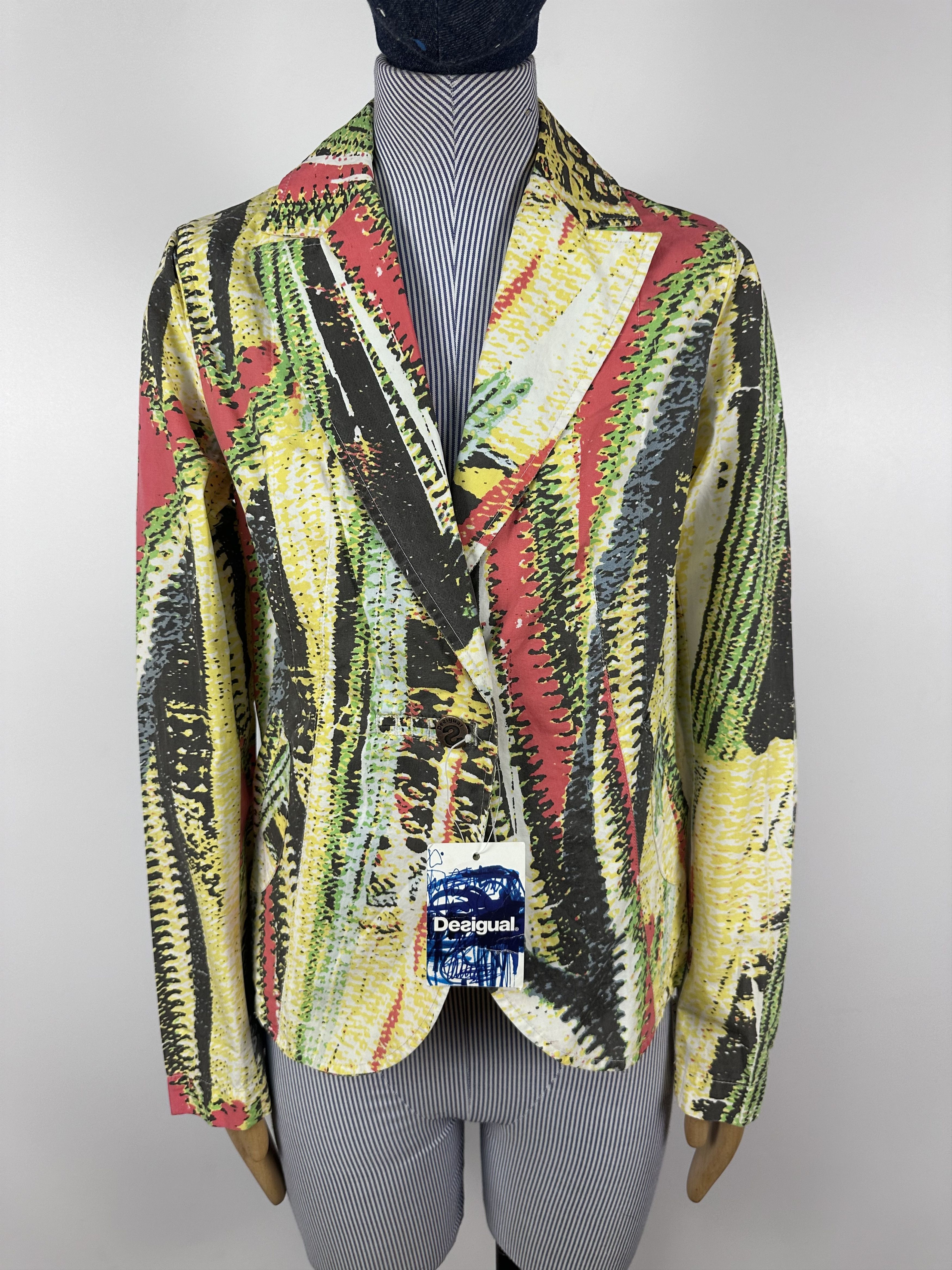 Desigual NWT DESIGUAL Womens Blazer Multicolored Size 36 Size XS / US 0-2 / IT 36-38 - 1 Thumbnail