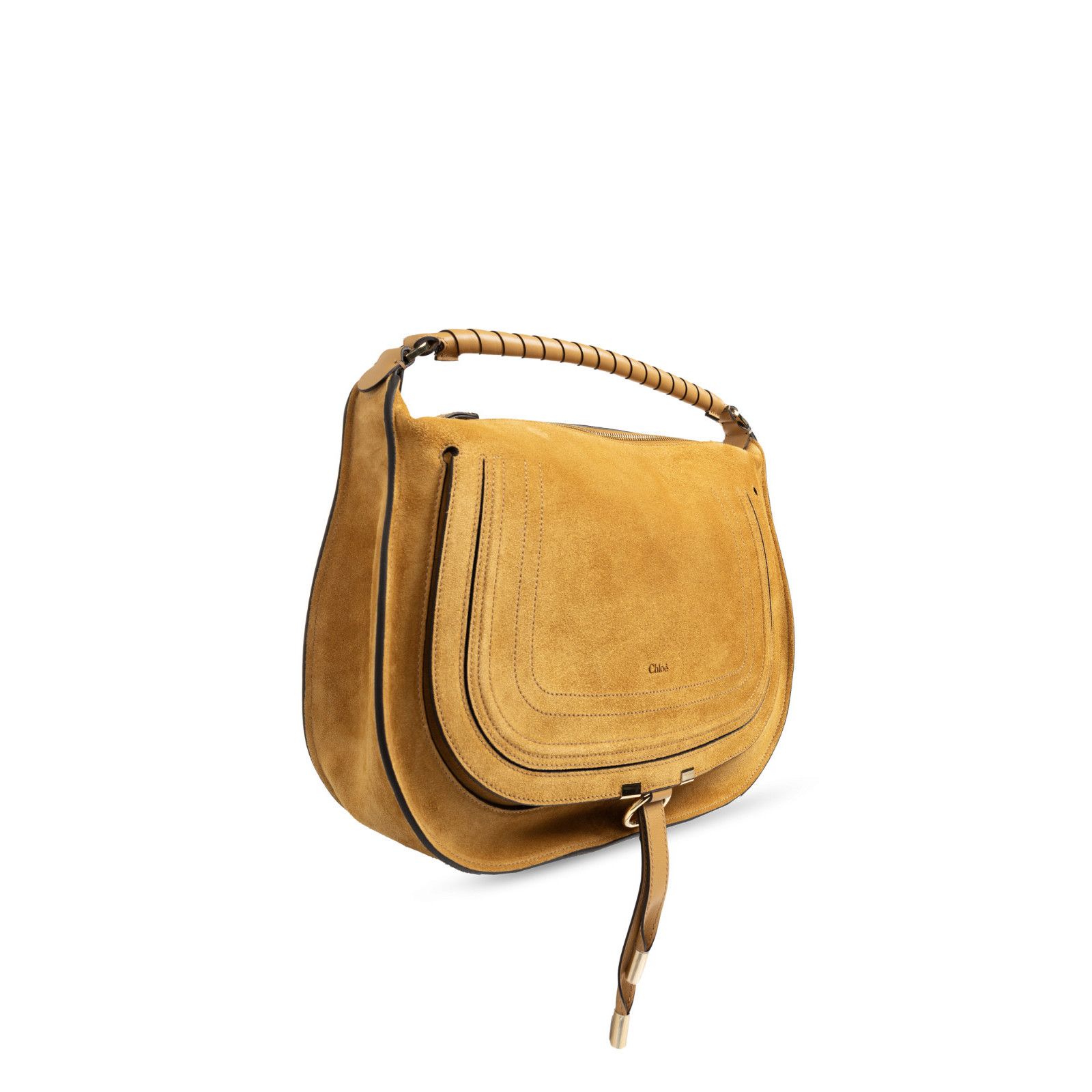 Chloe Chloe $2590 Beige Suede Soft Leather Shoulder Bag New & Auth Size ONE SIZE - 3 Thumbnail