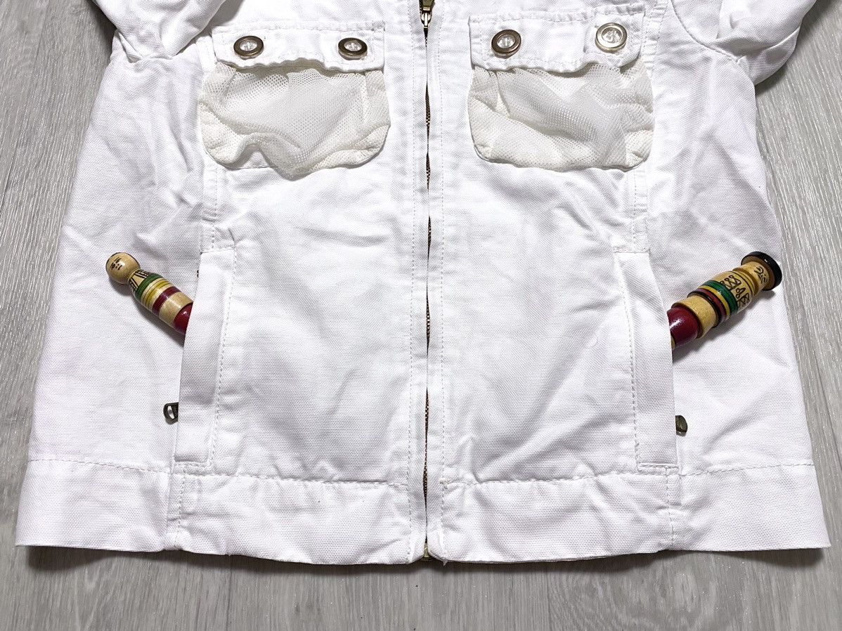 Iceberg Women’s Iceberg Vintage Wide Neck White Light Zip Jacket Size S / US 4 / IT 40 - 7 Thumbnail