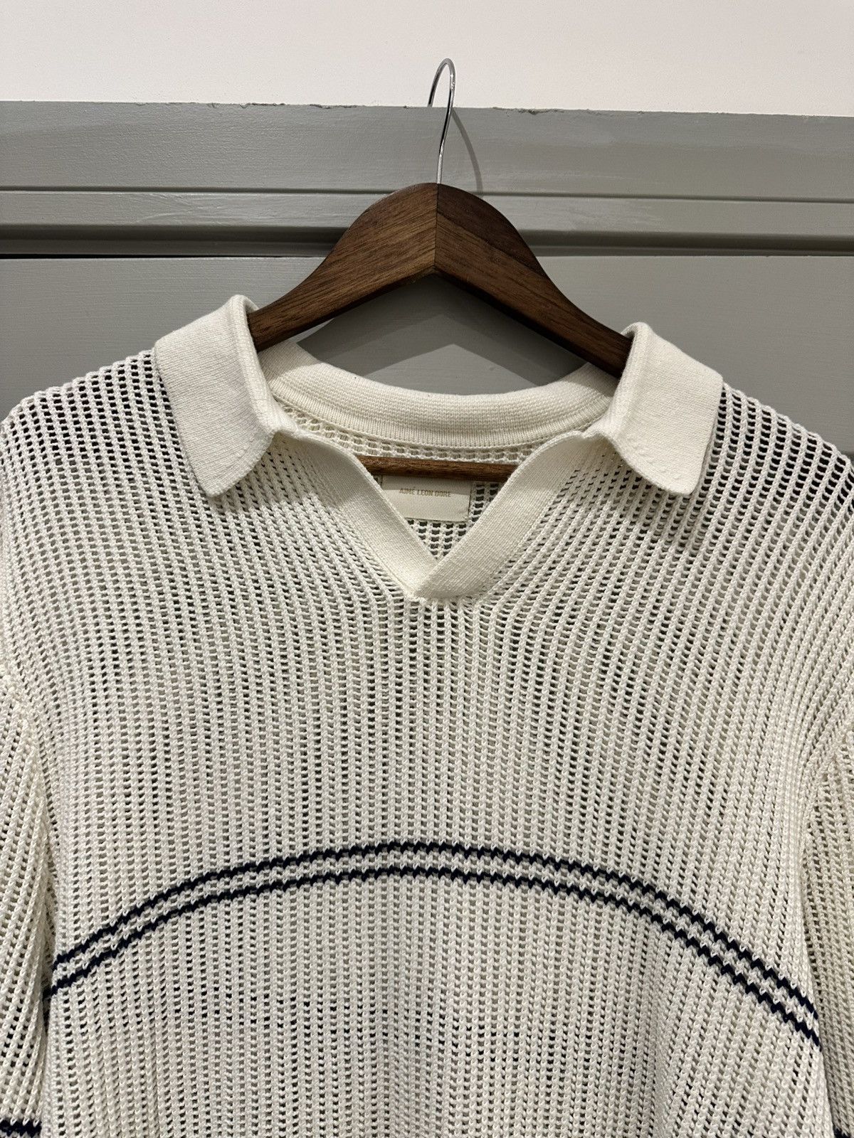 Aime Leon Dore Mesh Stripe Polo Size US L / EU 52-54 / 3 - 3 Thumbnail