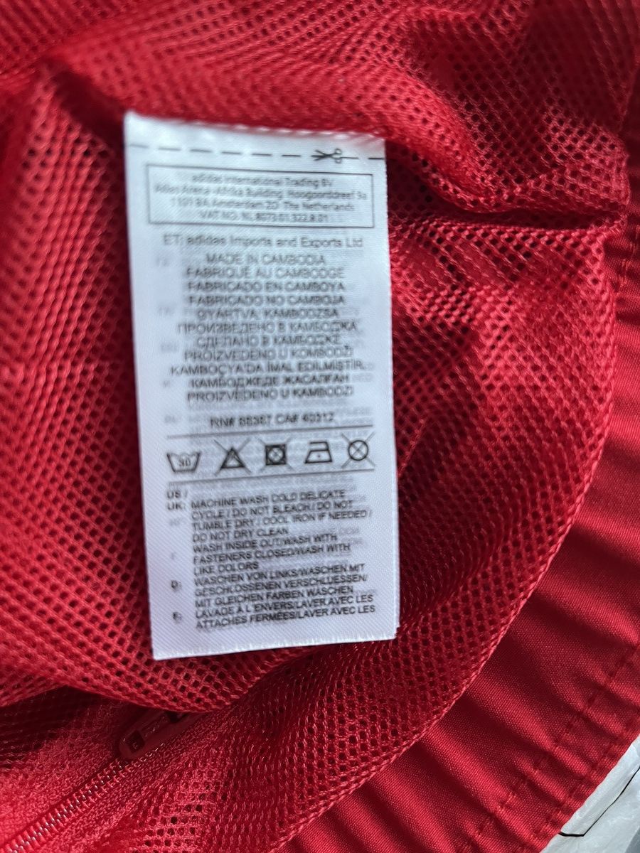 Adidas NWT adidas Core 18 CV3686 Men's Red Track Jacket XL Size US XL / EU 56 / 4 - 5 Thumbnail