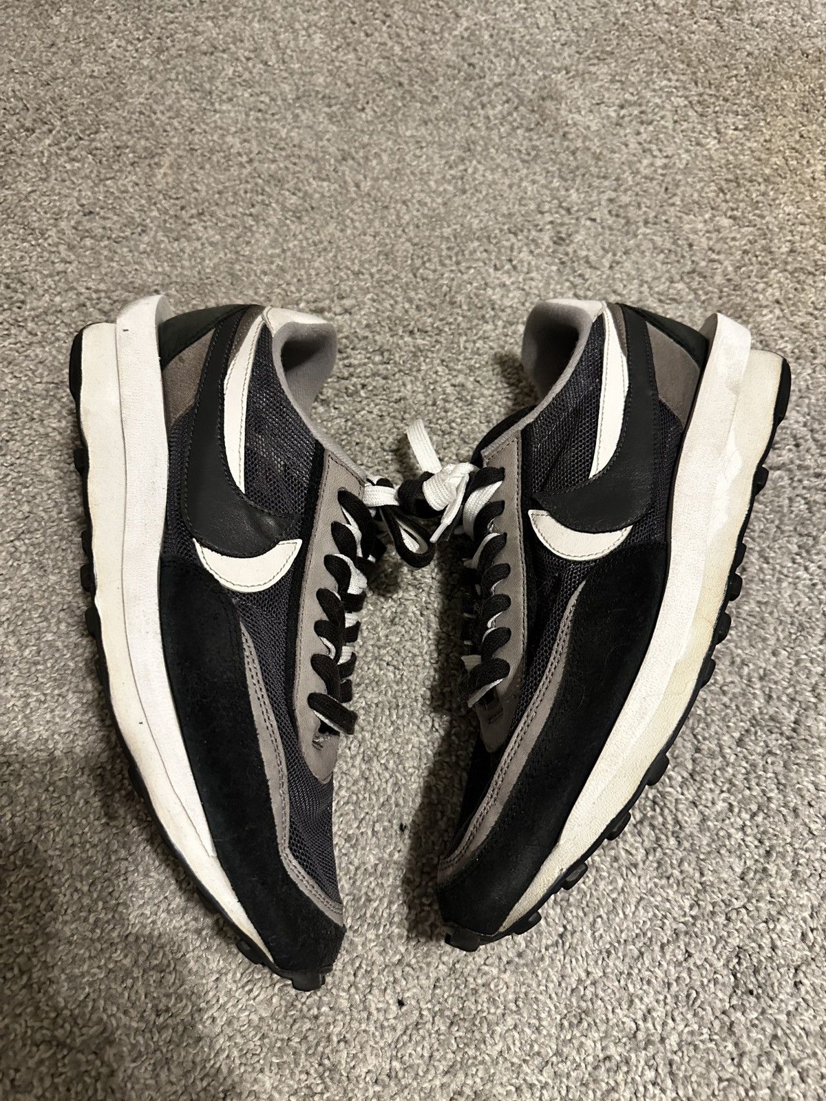 Nike × Sacai Nike sacai waffle black Size US 12 / EU 45 - 3 Thumbnail