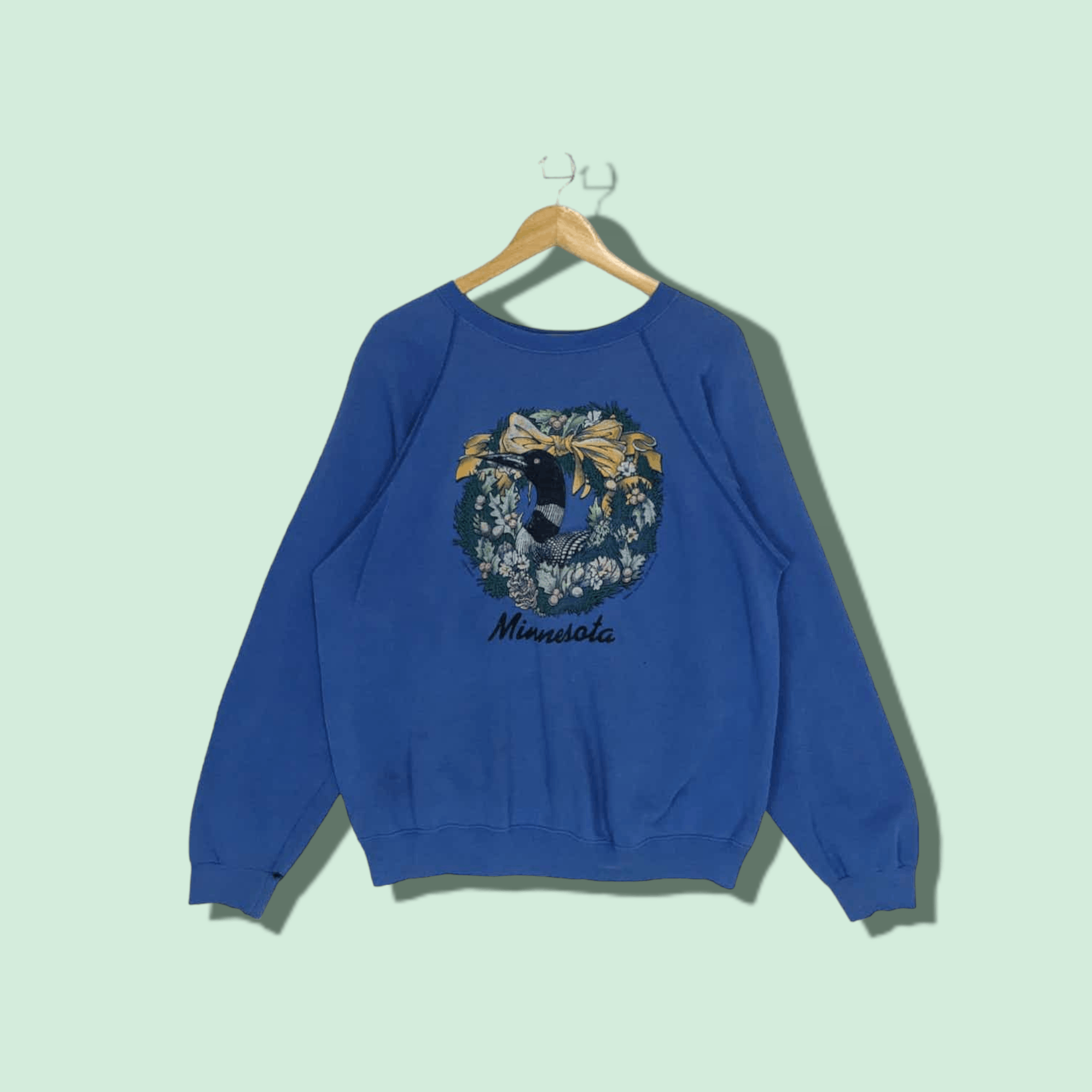 Hanes 80's HANES 1989 Minnesota Common Loon Bird Sweatshirt Size US XL / EU 56 / 4 - 1 Thumbnail