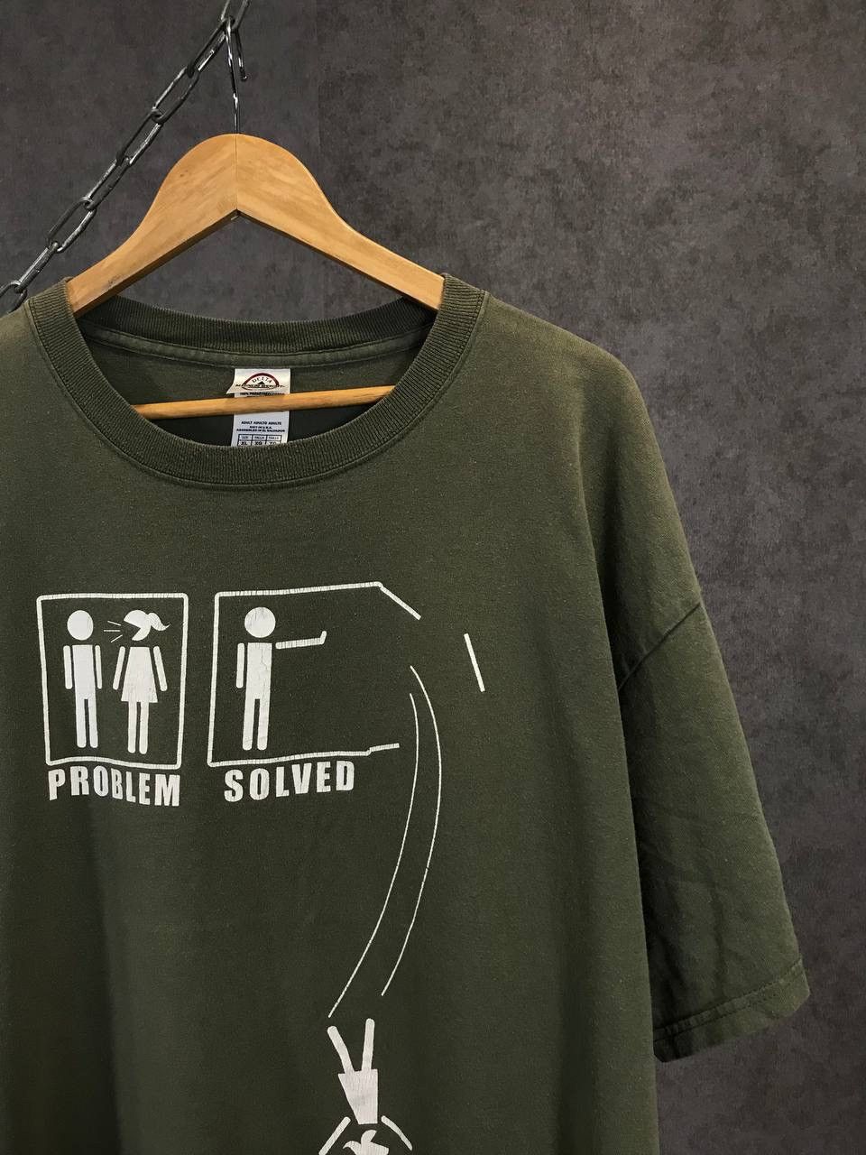 Vintage Problem Solved American vintage humor tee Size US XL / EU 56 / 4 - 2 Thumbnail