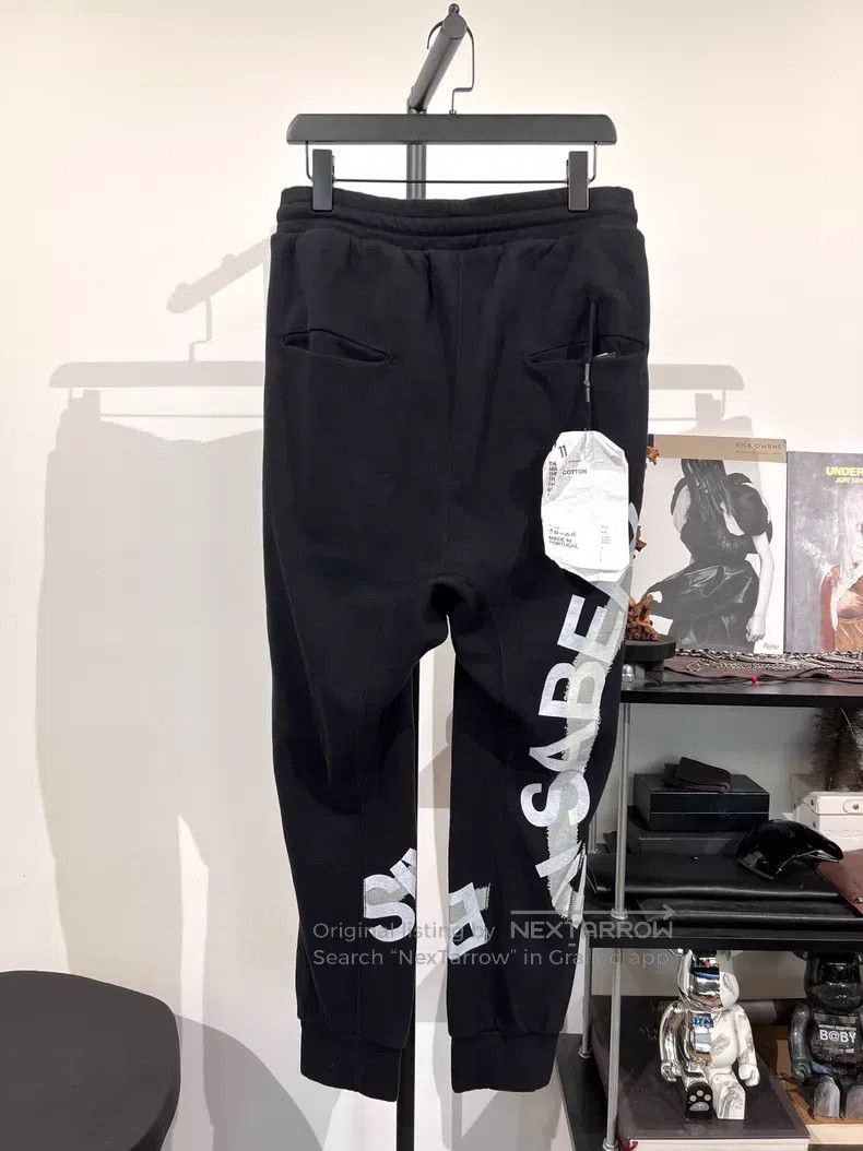 Boris Bidjan Saberi Boris Bidjan Saberi Size L Letter print drawstring jogger p Size US 32 / EU 48 - 2 Thumbnail