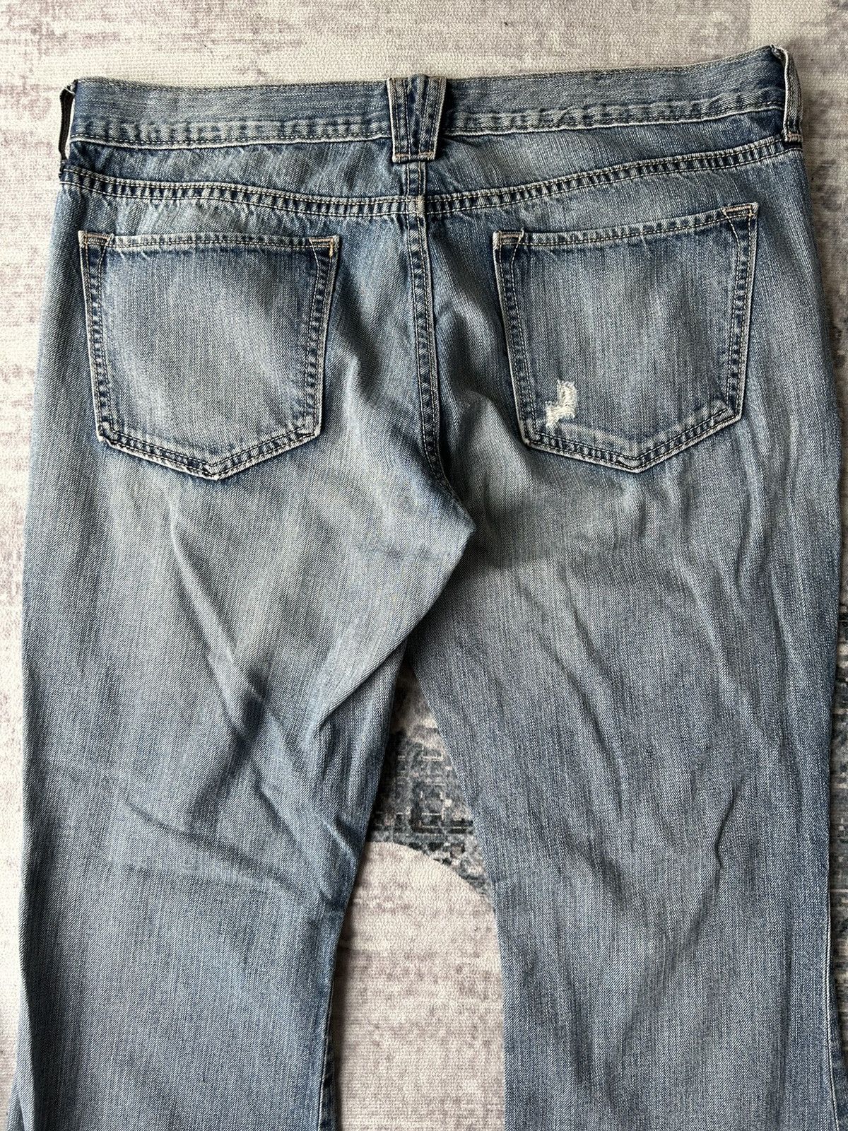 Japanese Brand The Diva Distressed Flared Jeans Size 34" / US 12 / IT 48 - 11 Thumbnail