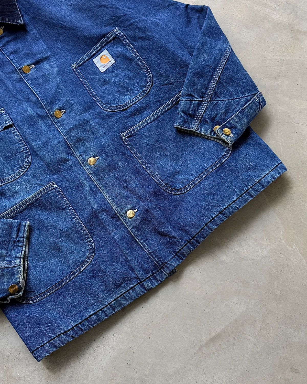 Carhartt Rare 80s Vintage Carhartt Michigan Denim Chore coat Size US L / EU 52-54 / 3 - 7 Thumbnail