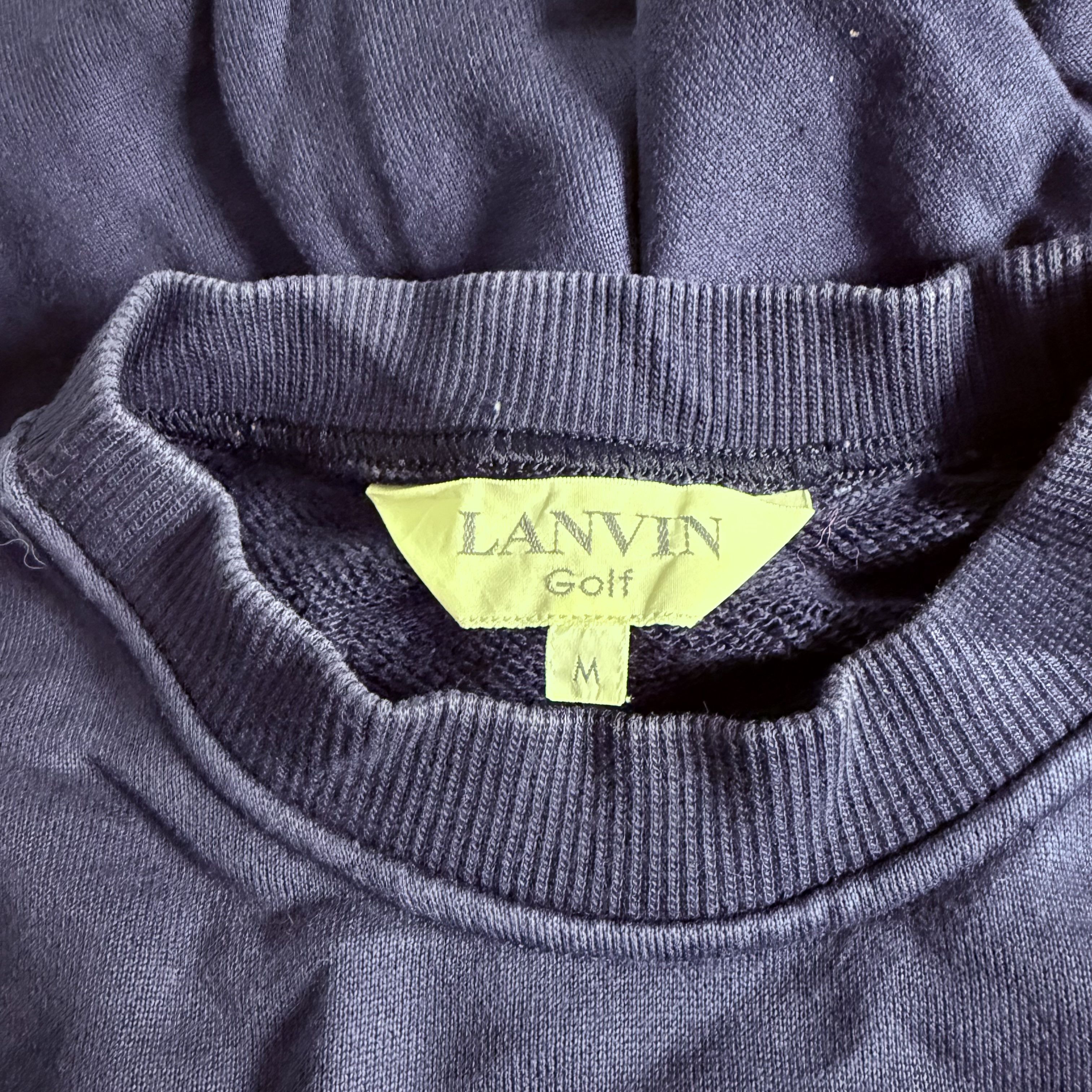 Lanvin 🔥RARE🔥Vintage Lanvin Golf Spellout Sweatshirt Size US M / EU 48-50 / 2 - 4 Thumbnail
