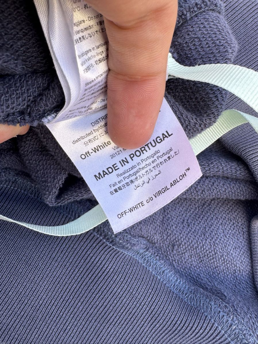 Off-White OFF-WHITE CARAVAGGIO HOODIE SEEING THINGS BLUE PULLOVER SZ M Size US M / EU 48-50 / 2 - 6 Thumbnail