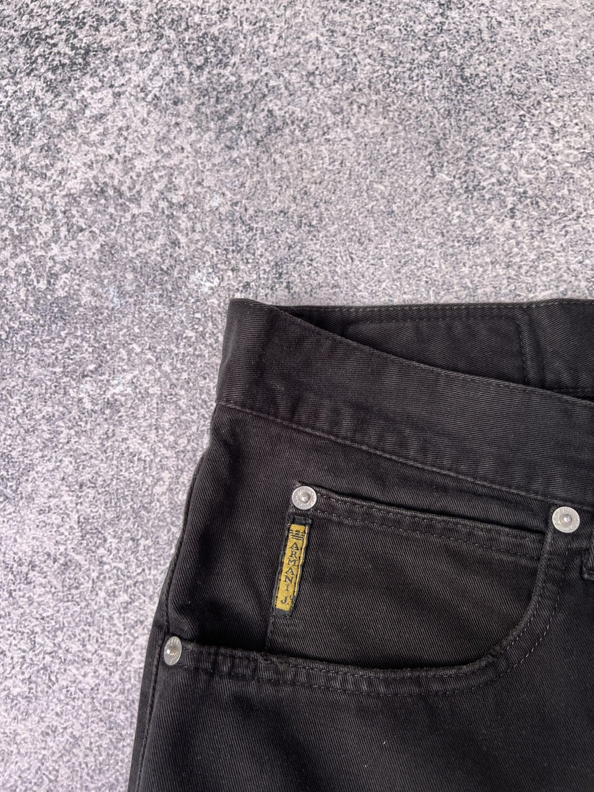 Armani × Designer × Vintage Vintage Armani Jeans Black Pants Size US 32 / EU 48 - 7 Thumbnail