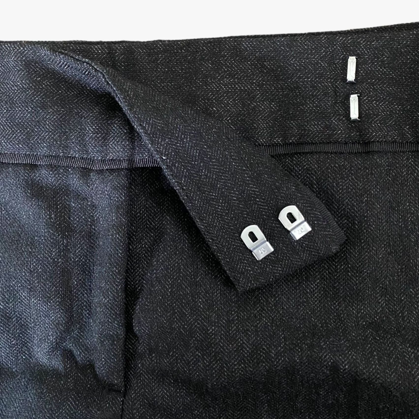 Zara Zara Basic Twill Cuffed Trouser Shorts Womens Large Black Casual Chic Shorts Size 36" / US 14 / IT 50 - 5 Thumbnail