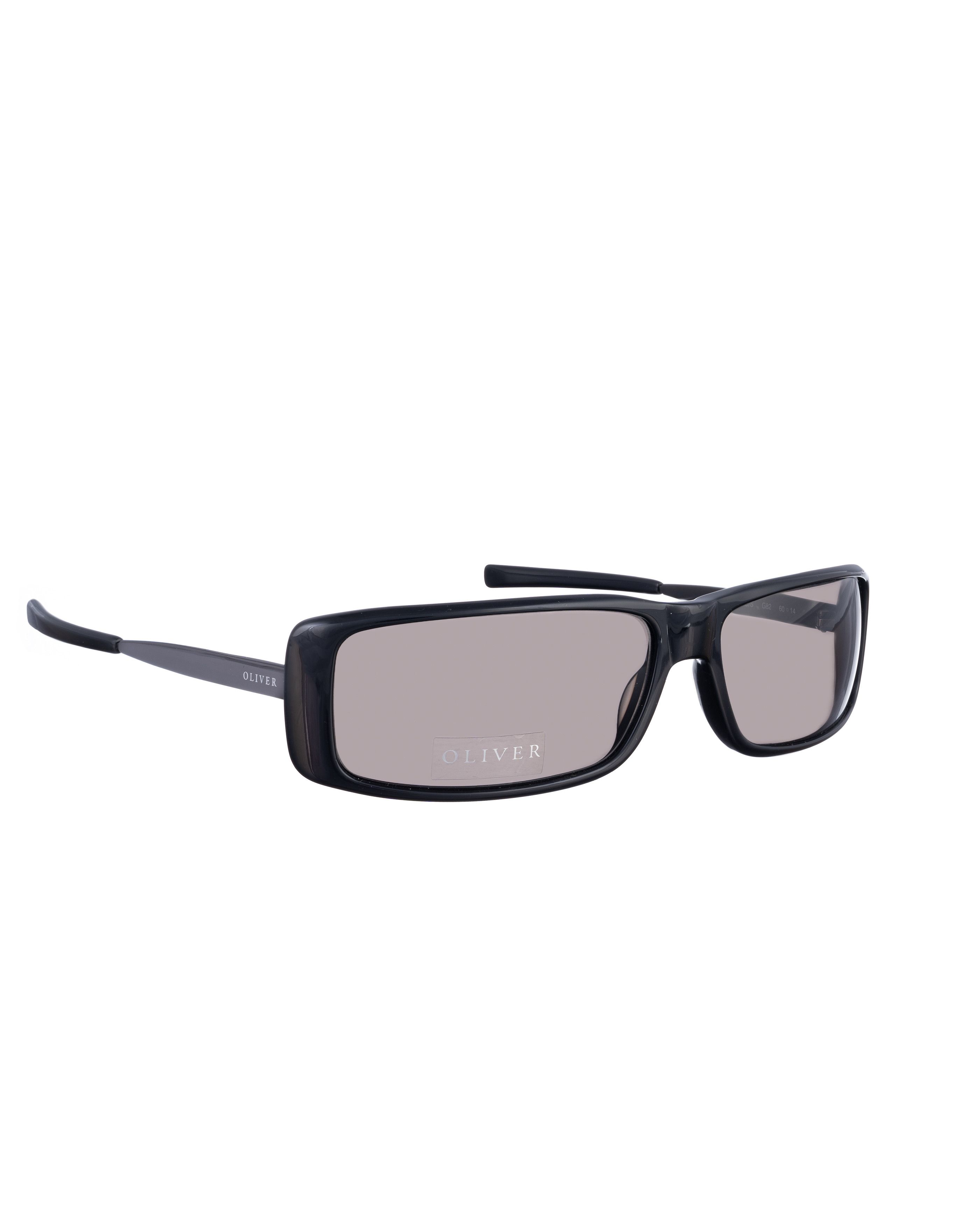 Valentino Oliver by Valentino 90's Rectangle Black Sunglasses Size ONE SIZE - 2 Thumbnail