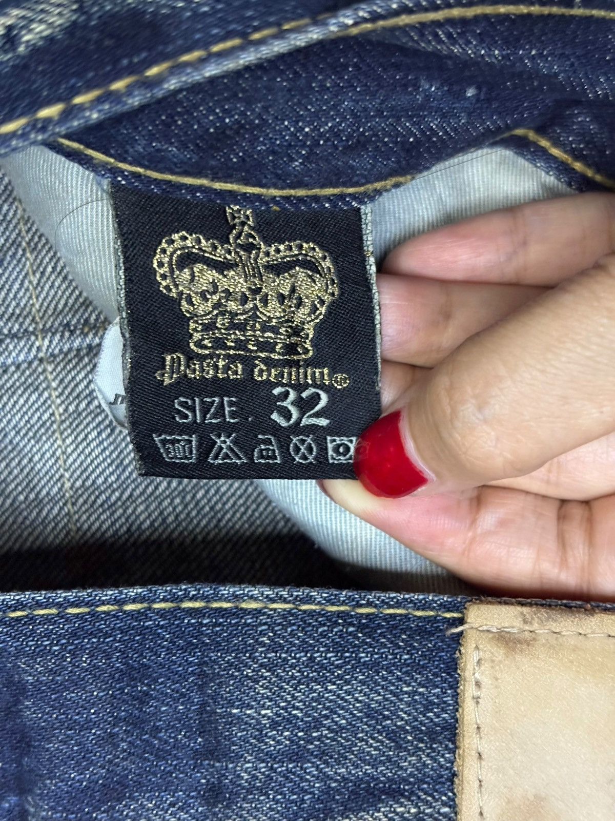 Japanese Brand Vintage Japanese Brand Mud Wash Baggy Jeans Size US 33 - 10 Thumbnail