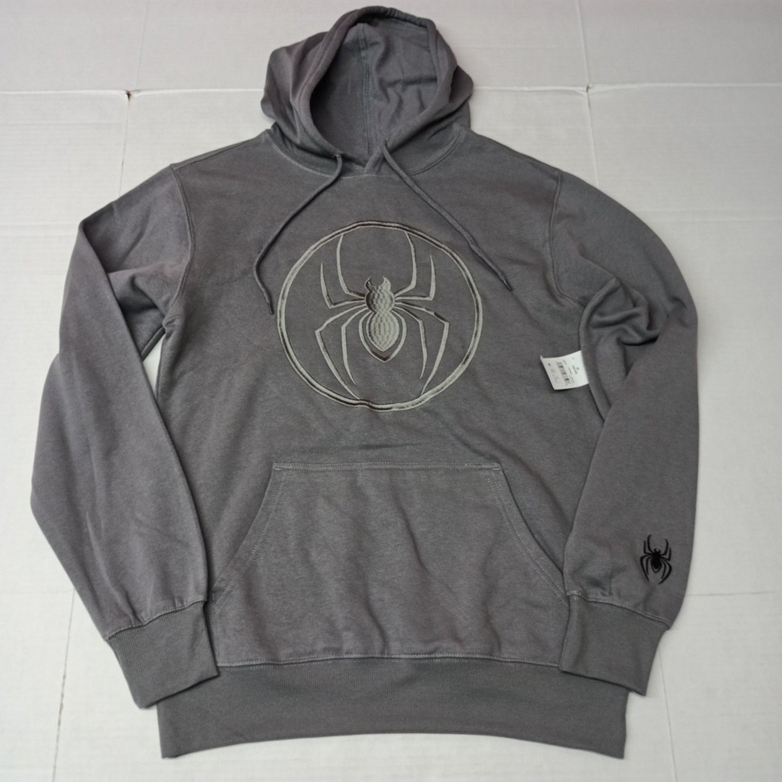 Marvel Comics Marvel Spider-Man Hoodie Gray Embroidered Logo Men M (38/40) Size US M / EU 48-50 / 2 - 1 Thumbnail