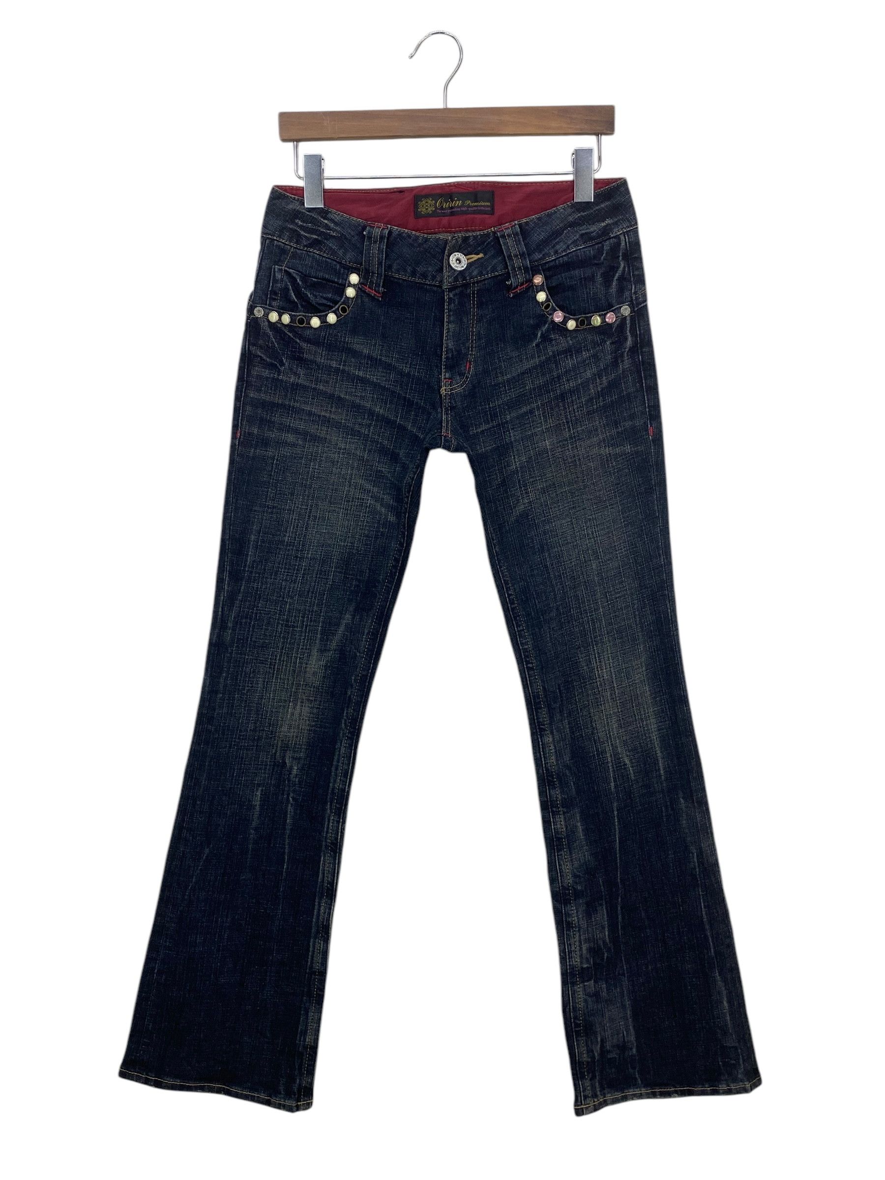 Japanese Brand Oririn Jeans Flare Jeans Punk Grunge Jeans Size 28" / US 6 / IT 42 - 2 Thumbnail