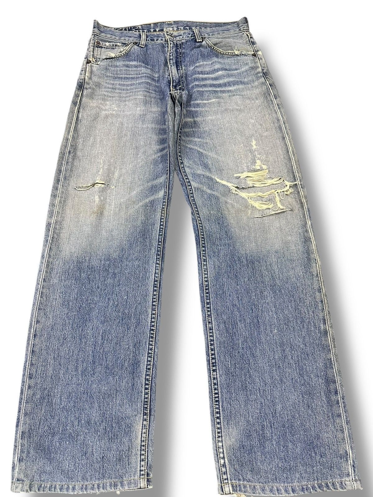 Japanese Brand Distressed Levi's 503 Vintage Baggy Wideleg Style Faded Size US 32 / EU 48 - 1 Thumbnail