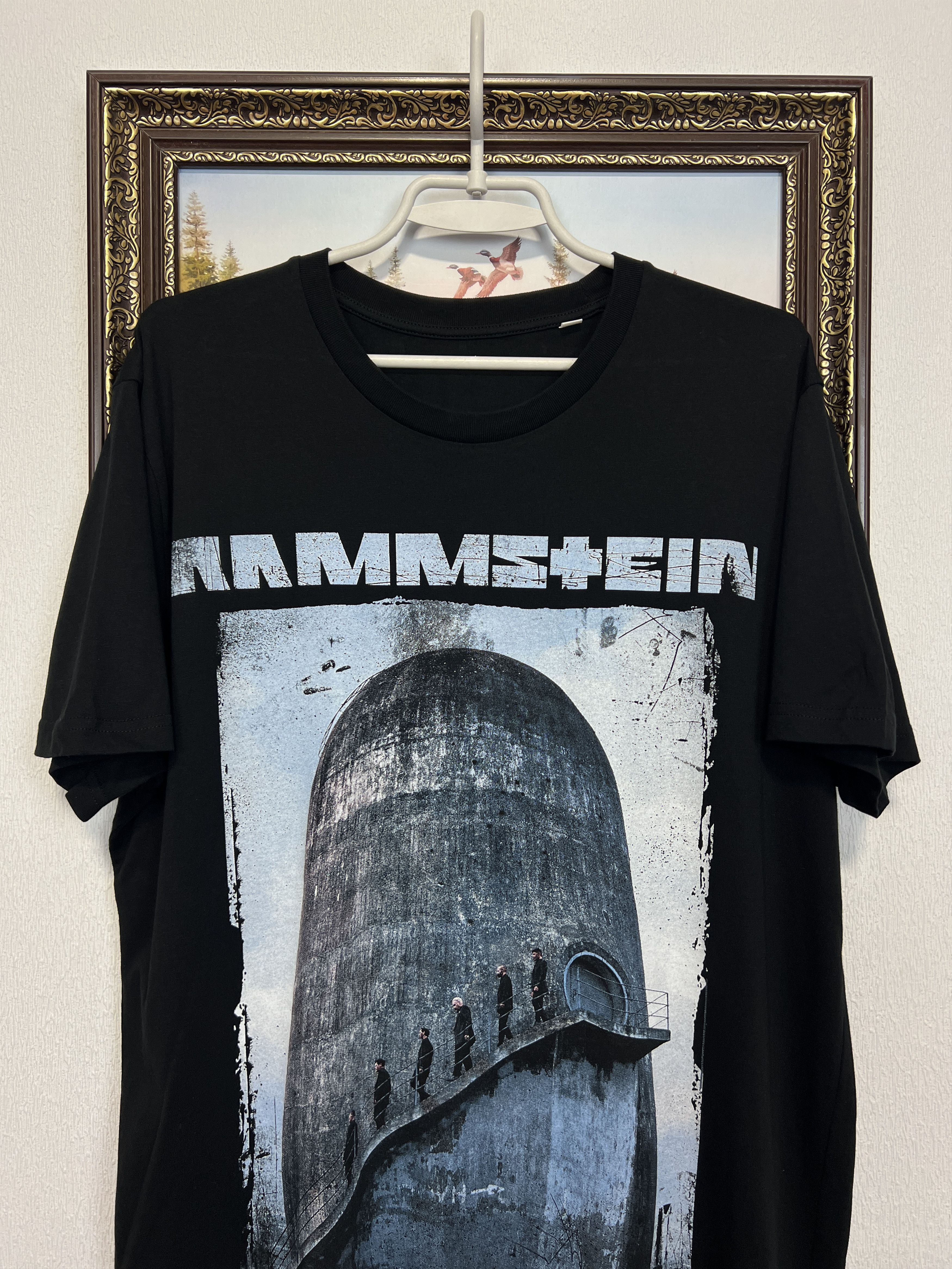 Vintage Rammstein Rosenrot Band Shirt Over Print Tee Rare Jersey Size US XL / EU 56 / 4 - 2 Thumbnail