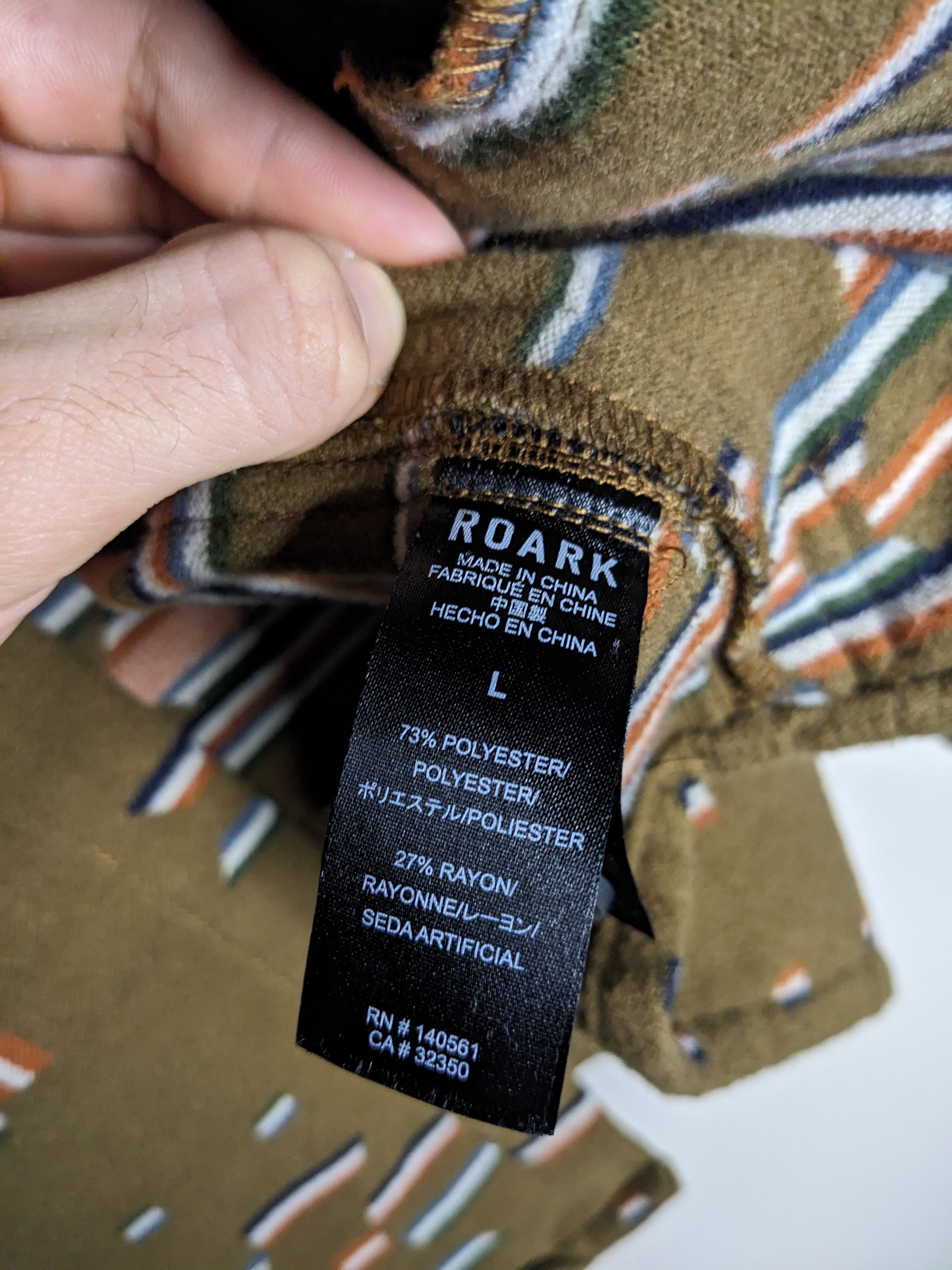 Roark Roark Flannel Jacquard Snap Shirt Large Aztec Southwestern Size US L / EU 52-54 / 3 - 11 Thumbnail