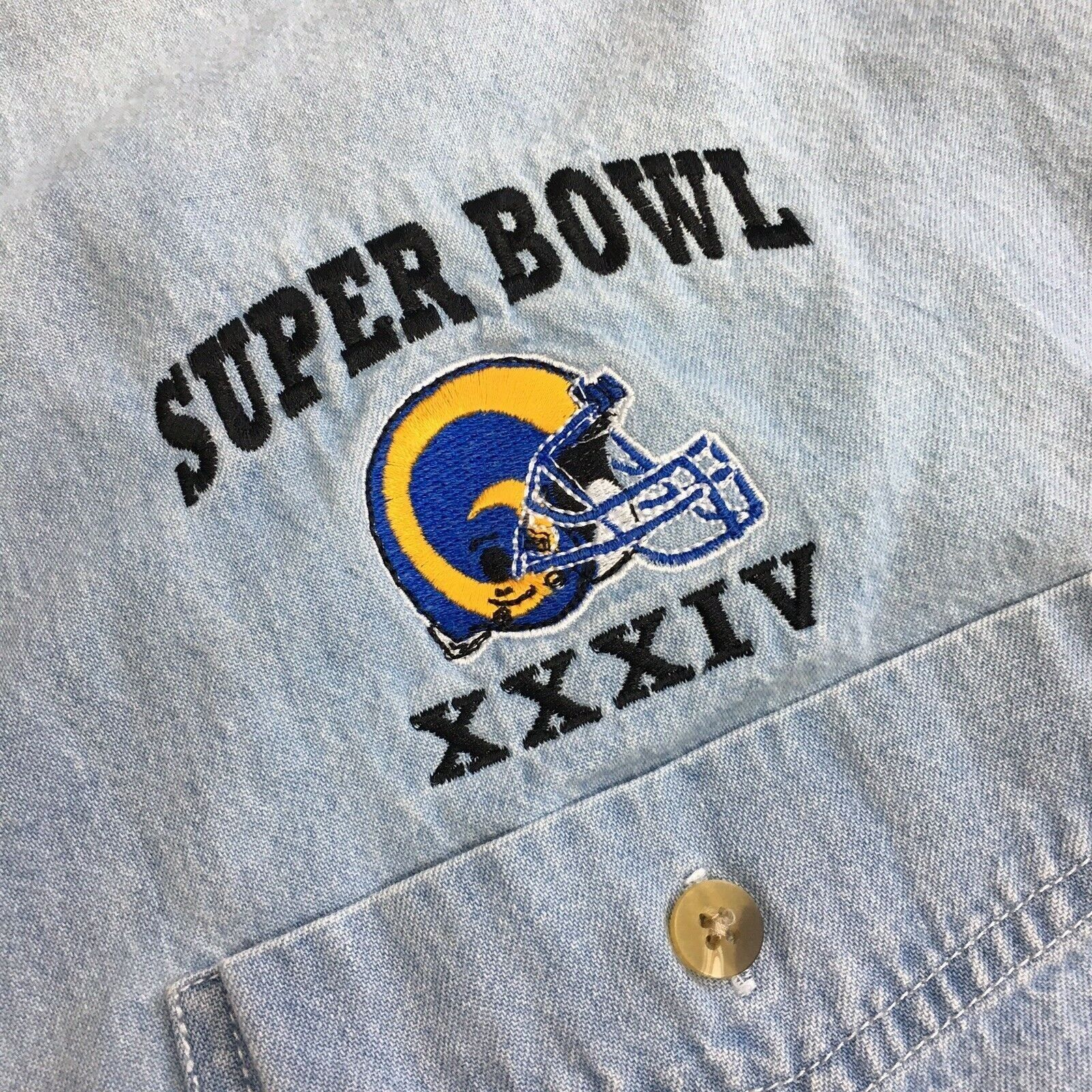 Lee Y2K Lee Sport Men NFL Saint Louis Rams Football Shirt Size US L / EU 52-54 / 3 - 4 Thumbnail