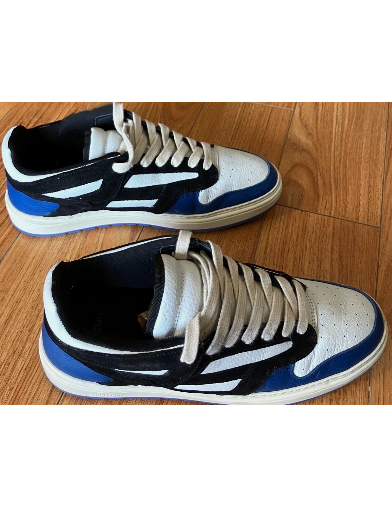 Represent Clo. Represent Apex Sneakers Cobalt/Black/White Leather US11UK10 Size US 11 / EU 44 - 2 Thumbnail