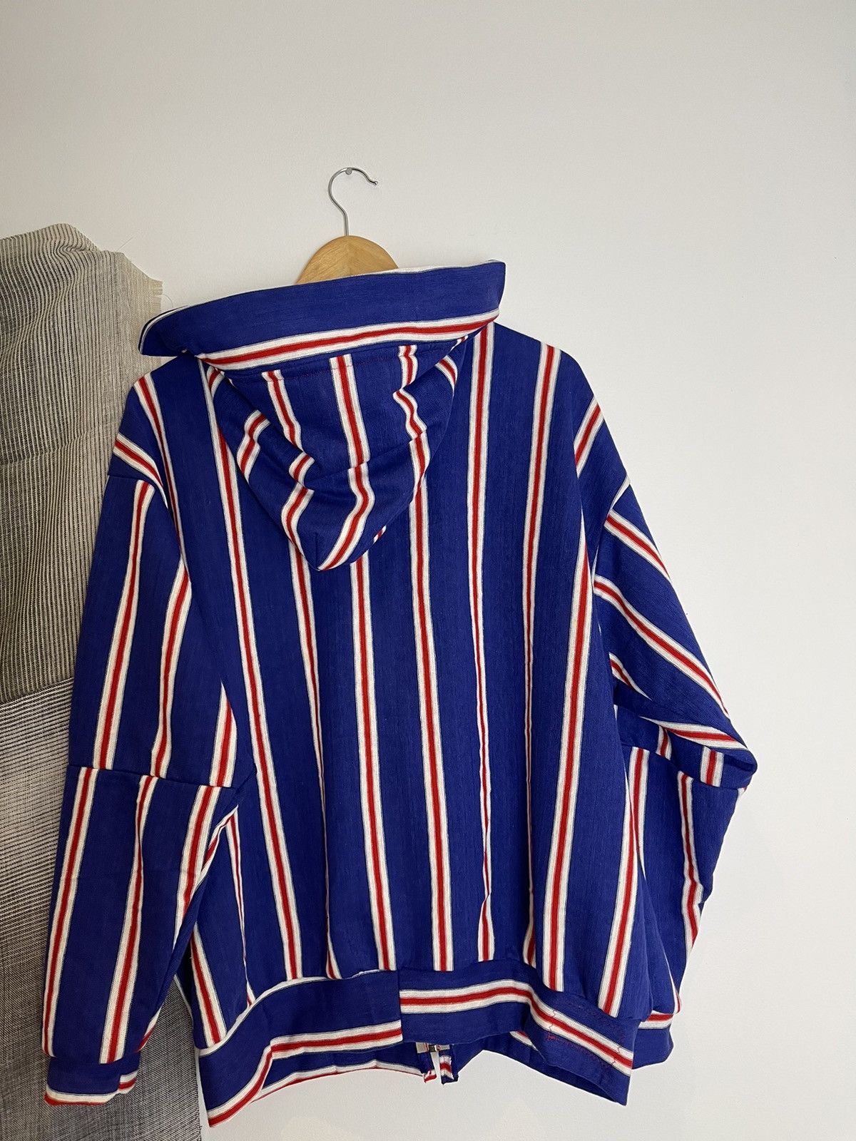 Chorley Ss24 striped military zip up hoodie vizor hood oversized Size US L / EU 52-54 / 3 - 5 Thumbnail