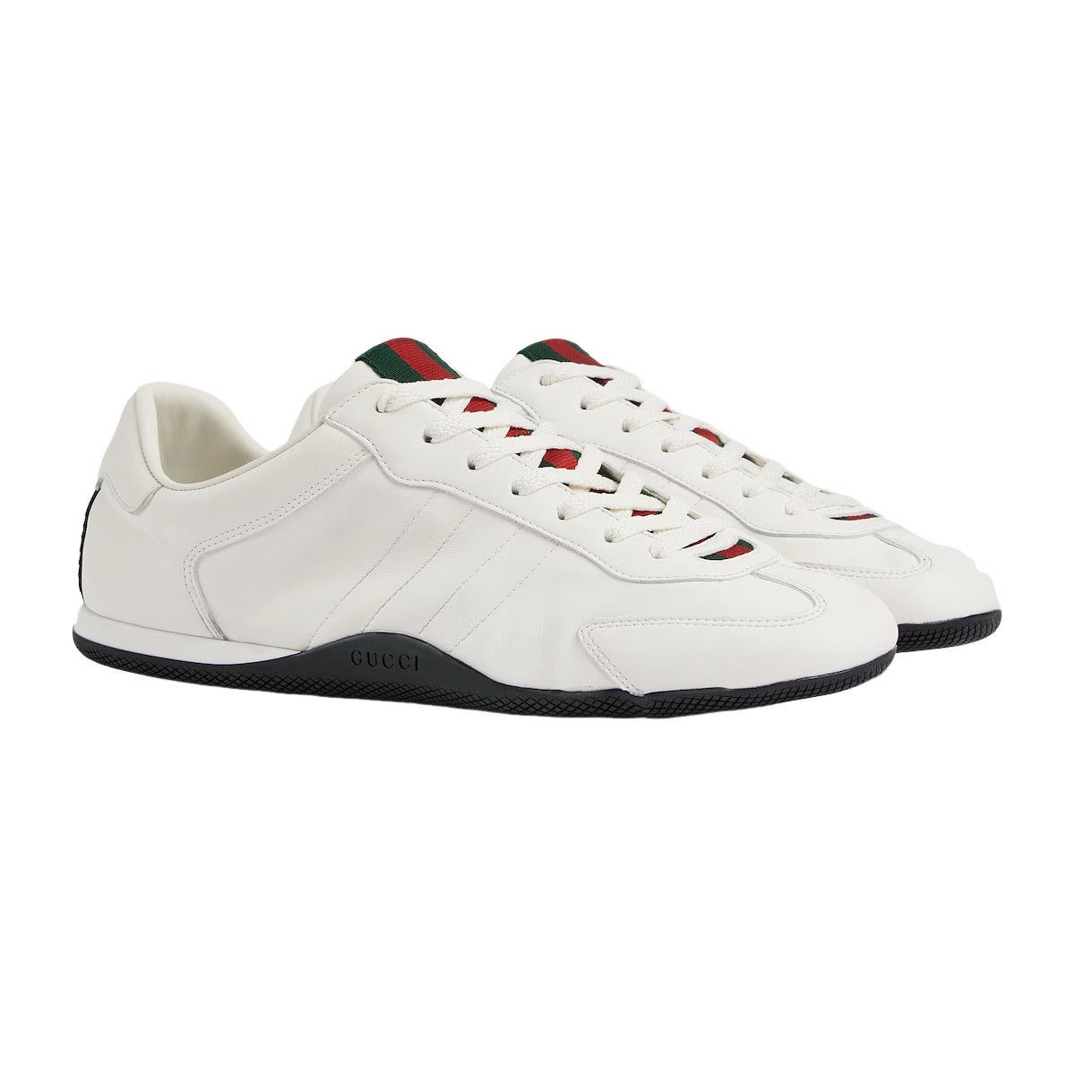 Gucci GUCCI Shift $1050 Men's White Leather Sneakers New & Authent Size US 5.5 / EU 38 - 2 Thumbnail