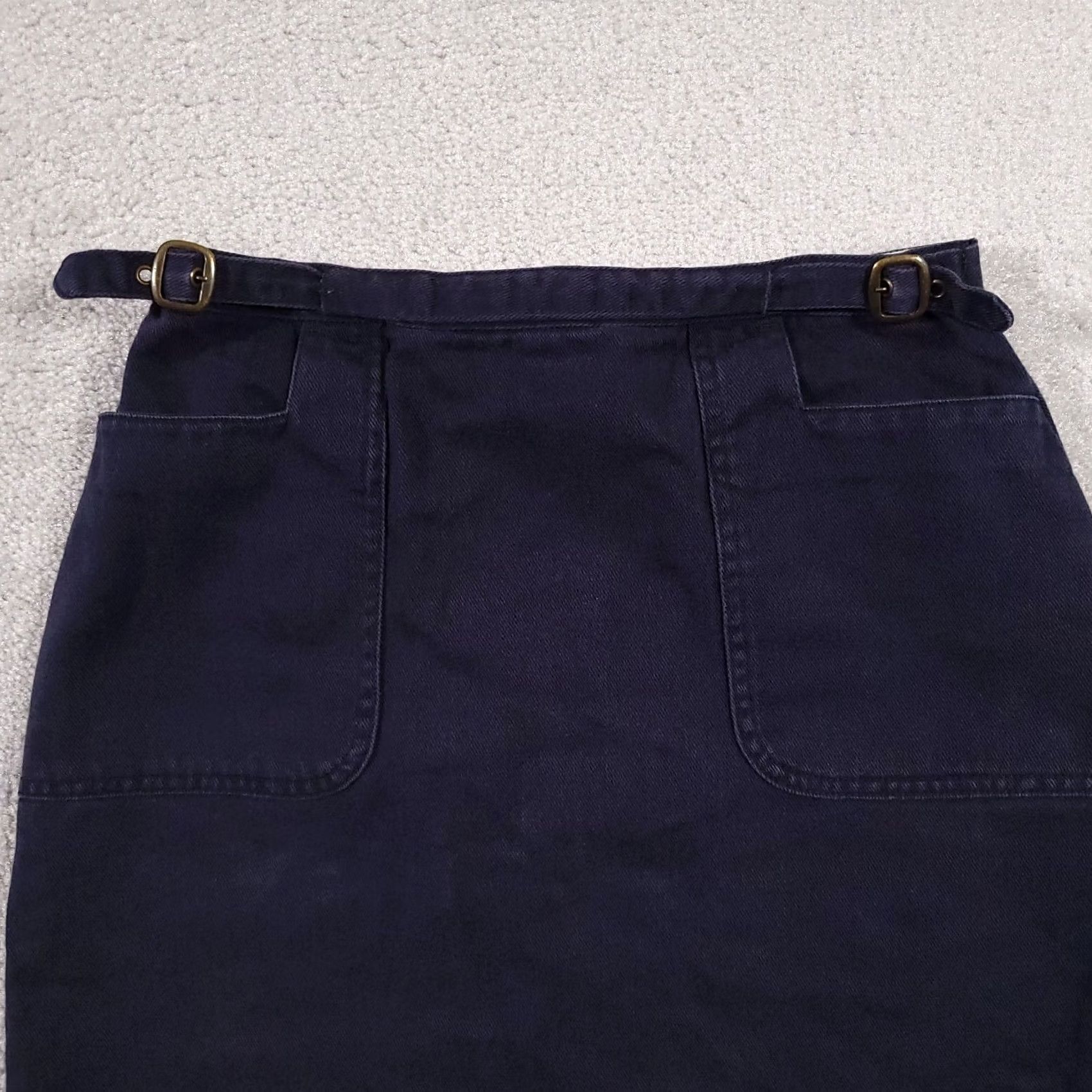 Vintage VINTAGE Christopher & Banks Denim Skirt Slim Pocket Knee Length Women 4 Skirt Women Department Jeans Casual Spring Summer Fall Fold: Buckle? Size 27" / US 4 / IT 40 - 3 Thumbnail