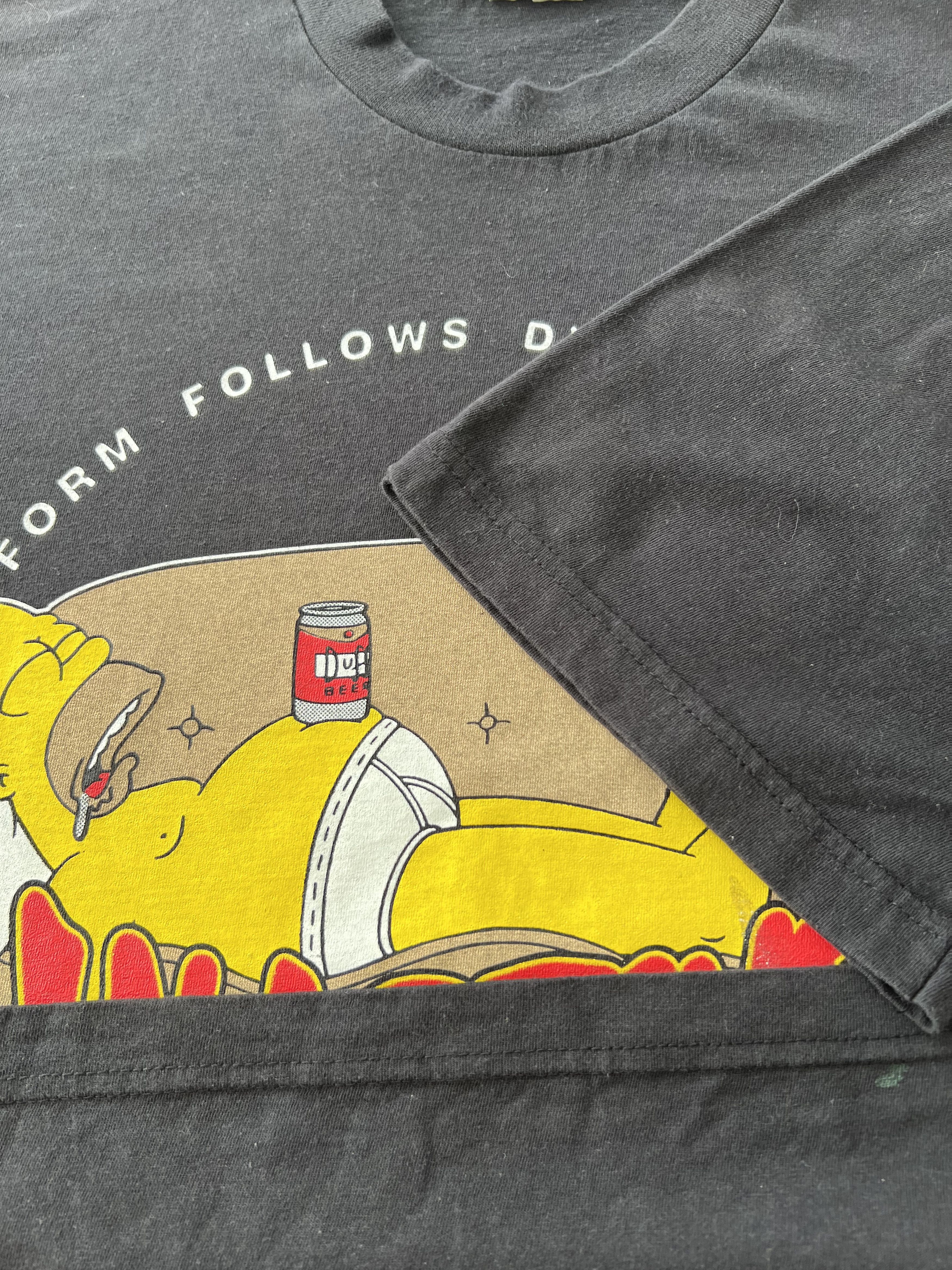 The Simpsons Vintage 1999 The Simpsons Homer Cartoon Black T-shirt Size US L / EU 52-54 / 3 - 8 Thumbnail