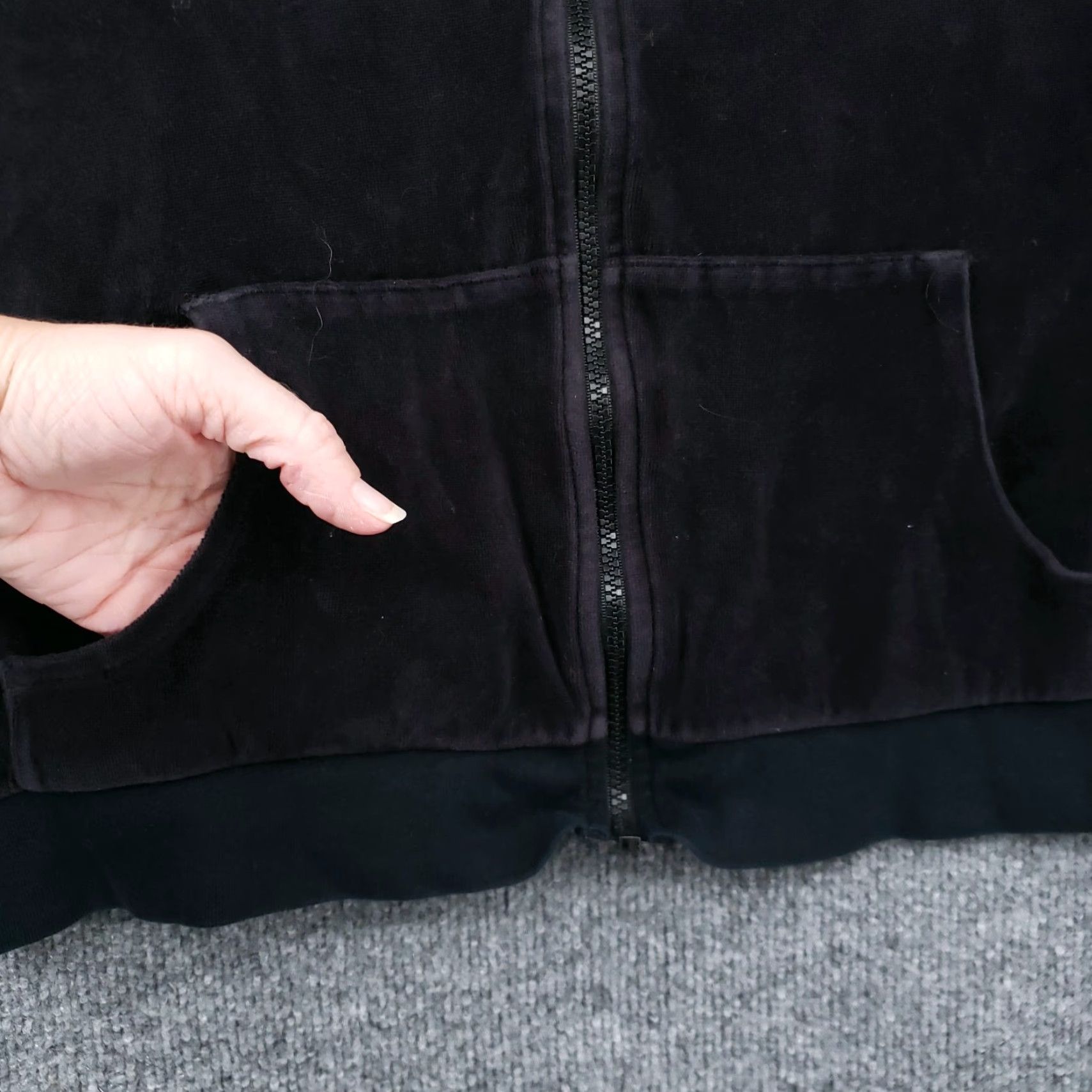 Old Navy VINTAGE Old Navy Jacket Womens XL Black Intimates Cropped Full Zip Long Sleeves Fleece Size XL / US 12-14 / IT 48-50 - 2 Thumbnail