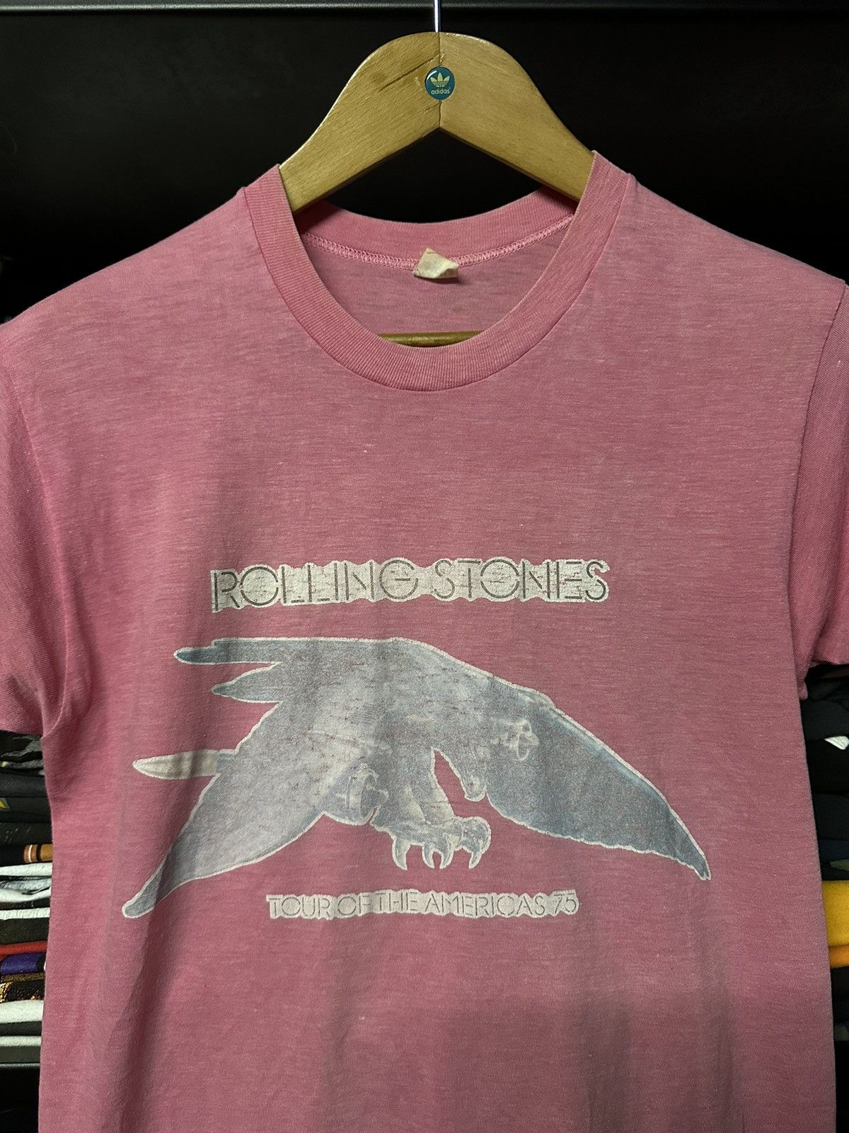 Band Tees × Vintage Vintage 70s Rolling Stones Tour Faded Tee Size US M / EU 48-50 / 2 - 2 Thumbnail