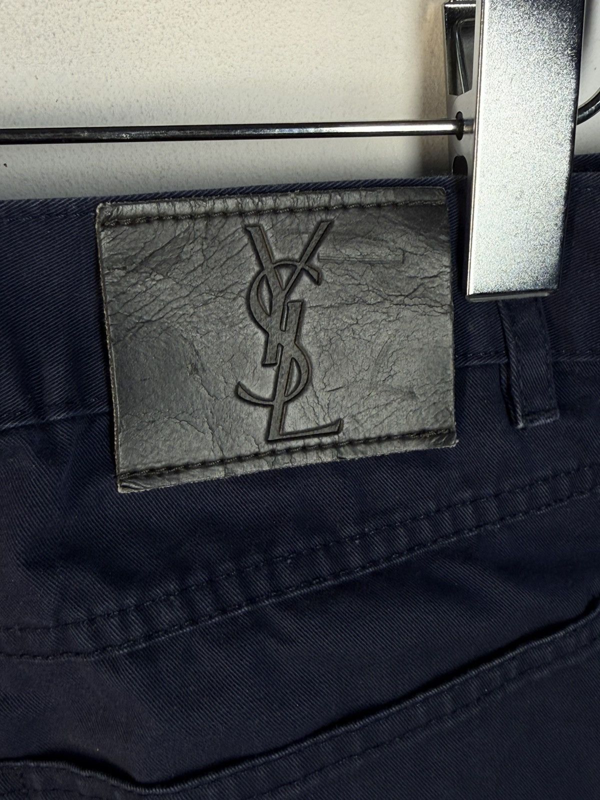 Yves Saint Laurent 36x30 YSL Jeans Denim Navy Classic Pants Vintage Size US 36 / EU 52 - 16 Thumbnail