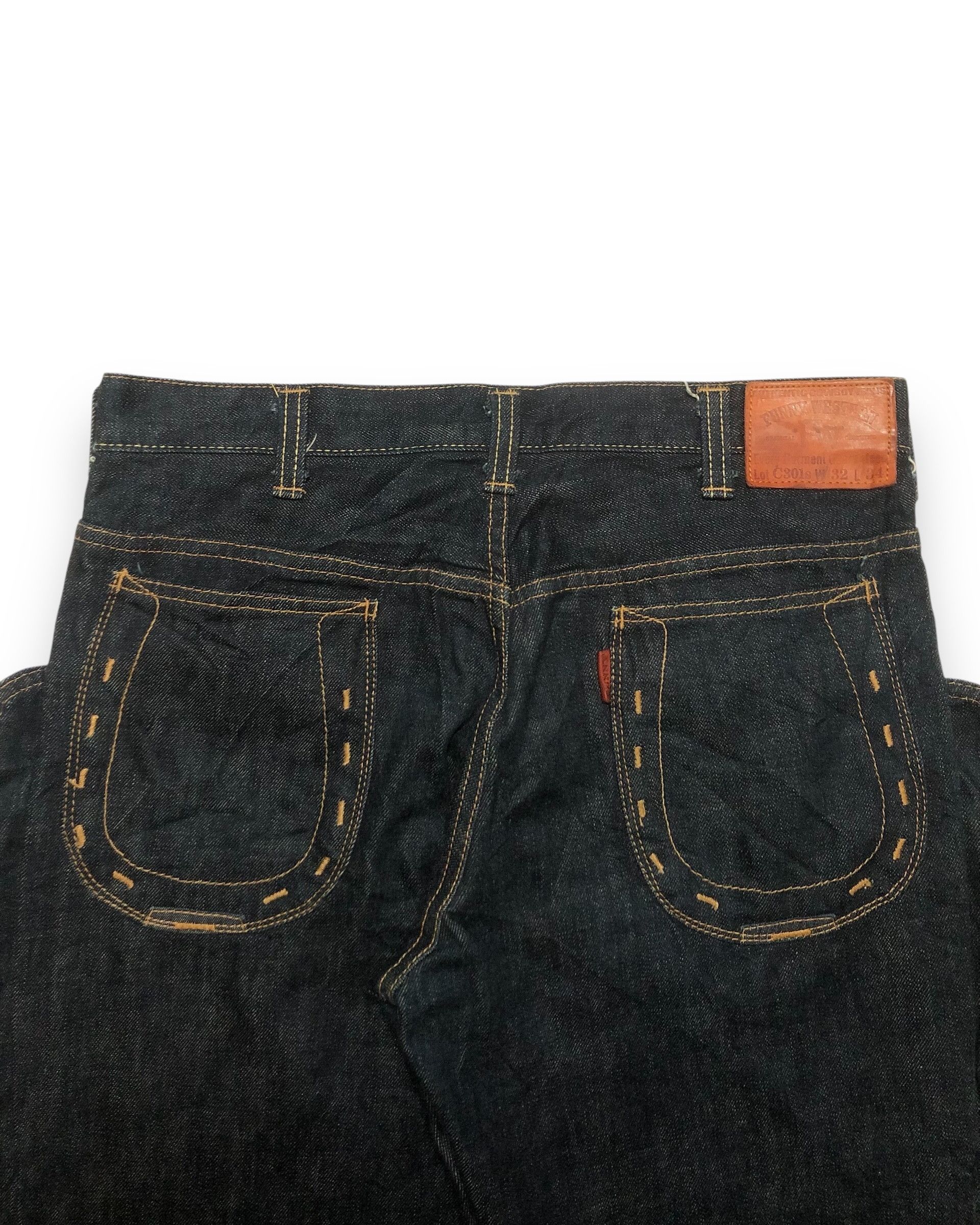Japanese Brand FUNNY WESTERN Lot. C301s Heavyweight Cowboy Jeans Size US 32 / EU 48 - 3 Thumbnail
