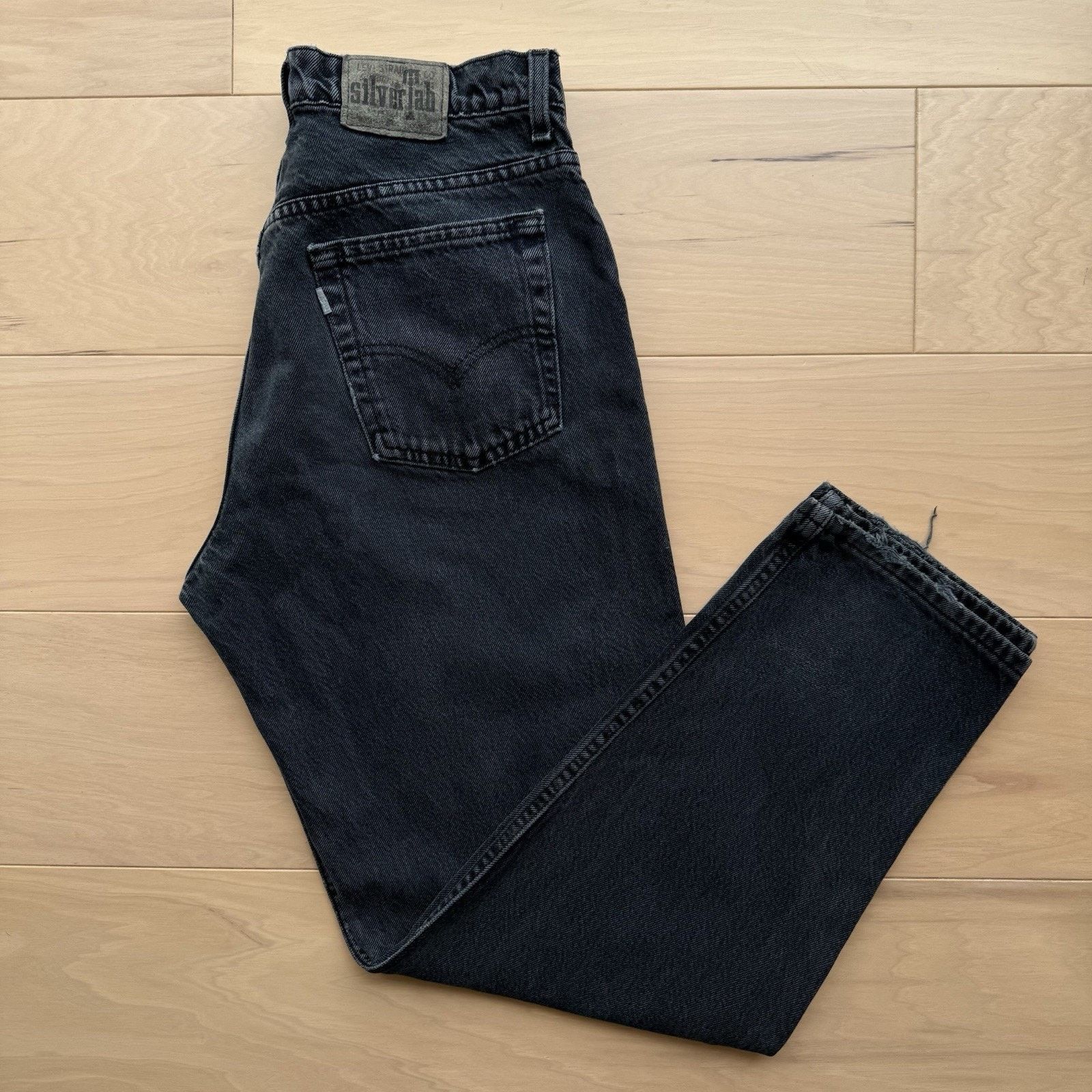 Levi's × Vintage Vintage Levis Silver Tab Jeans 31 Black 90s Baggy Denim Size US 31 - 2 Thumbnail