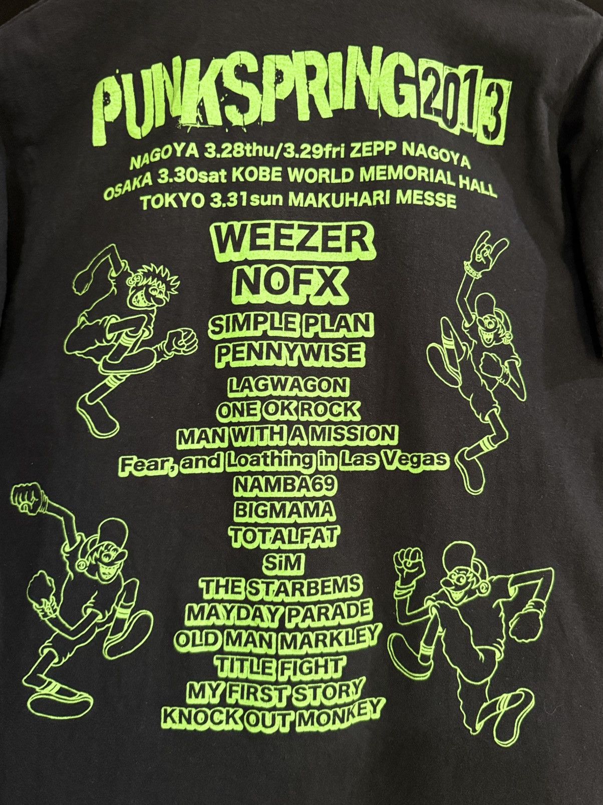 Band Tees × Vintage Vintage Simple Plan Weezer Punk Spring Tour Japan Faded Tee Size US M / EU 48-50 / 2 - 3 Thumbnail