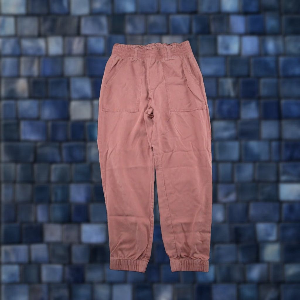 Abercrombie & Fitch Abercrombie Fitch Pants Womens S Pink Jogger Pull On Elastic High Waist Lyocell Size 28" / US 6 / IT 42 - 1 Thumbnail