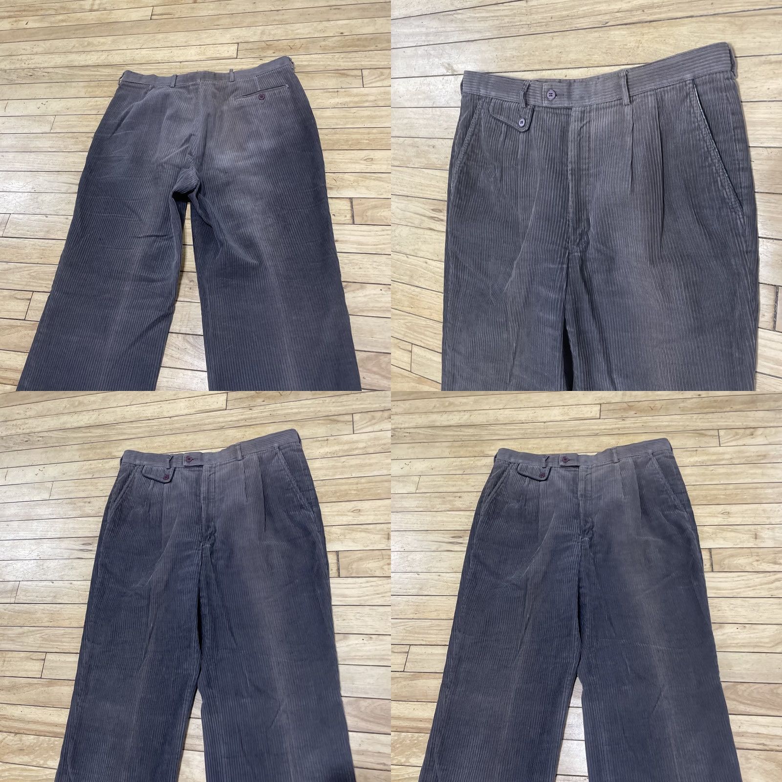 Vintage VINTAGE Jean Paul Germain Corduroy Trousers Men 36 Pleated Dark Brown 90s Grunge Casual Workwear Pants Regular Straight Crew Size US 36 / EU 52 - 10 Thumbnail