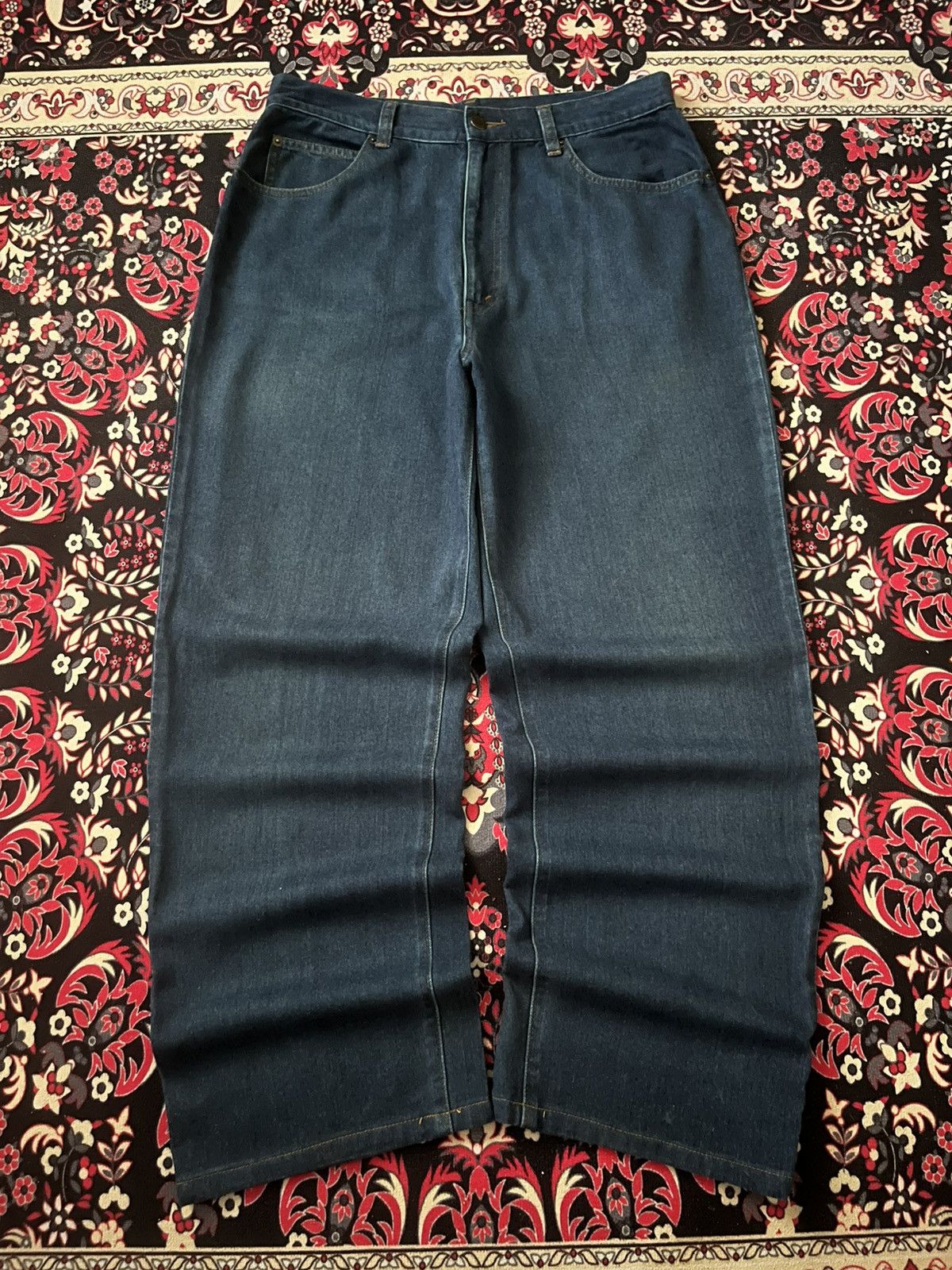 Japanese Brand × Kenzo ⚡️Baggy⚡️Vintage Japanese Brand Kenzo Blue Washed Casual Pants Size US 32 / EU 48 - 2 Thumbnail