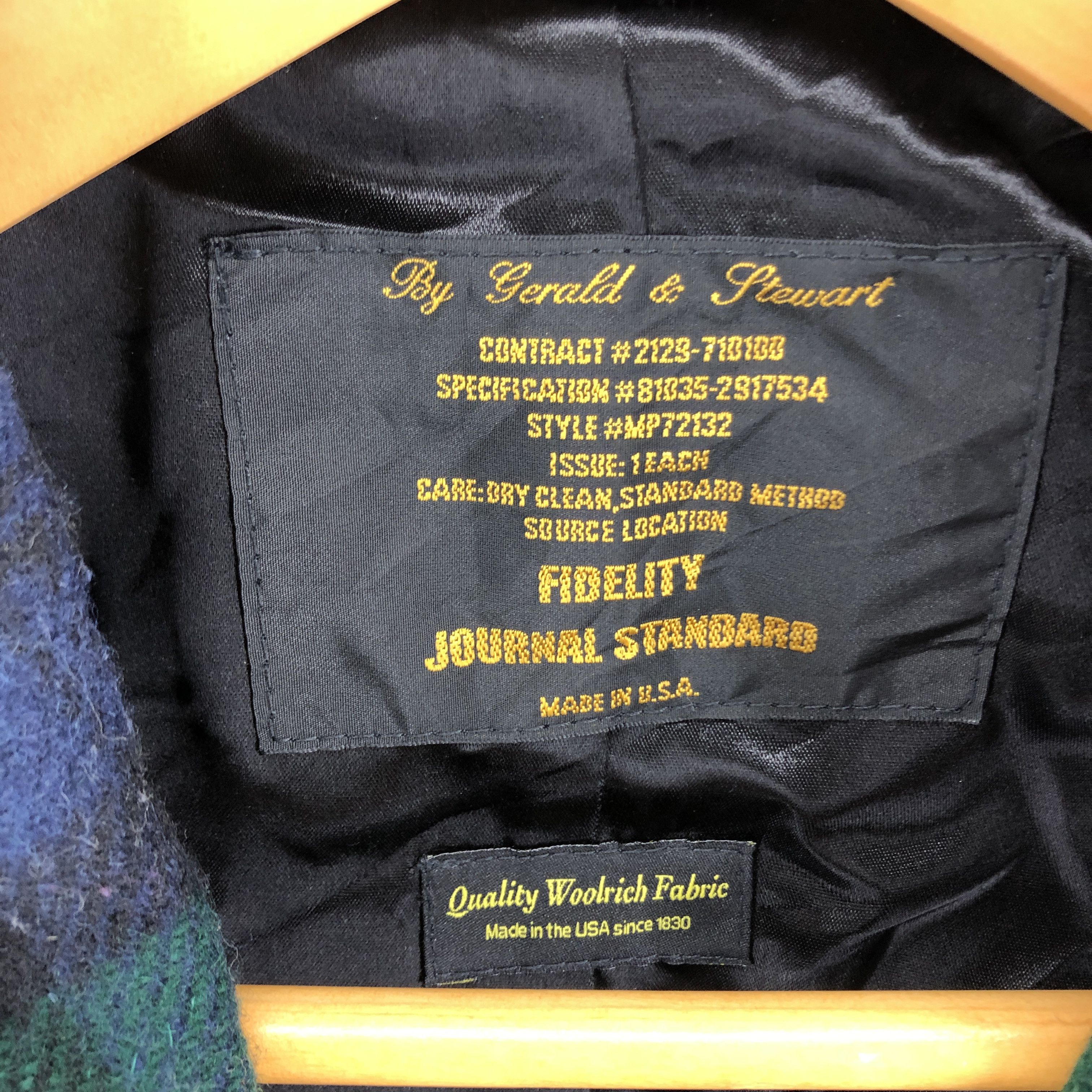 Journal Standard 90s Vintage JOURNAL STANDARD Woolrich Check Peacoat #2027-69 Size XXS / US 00 / IT 34 - 5 Thumbnail