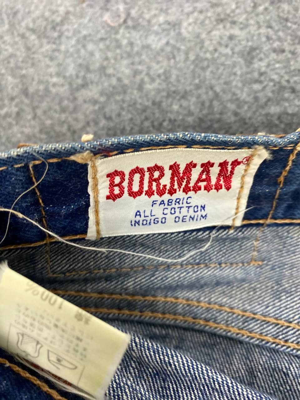 Japanese Brand vintage borman distressed denim nice design Size US 32 / EU 48 - 12 Thumbnail