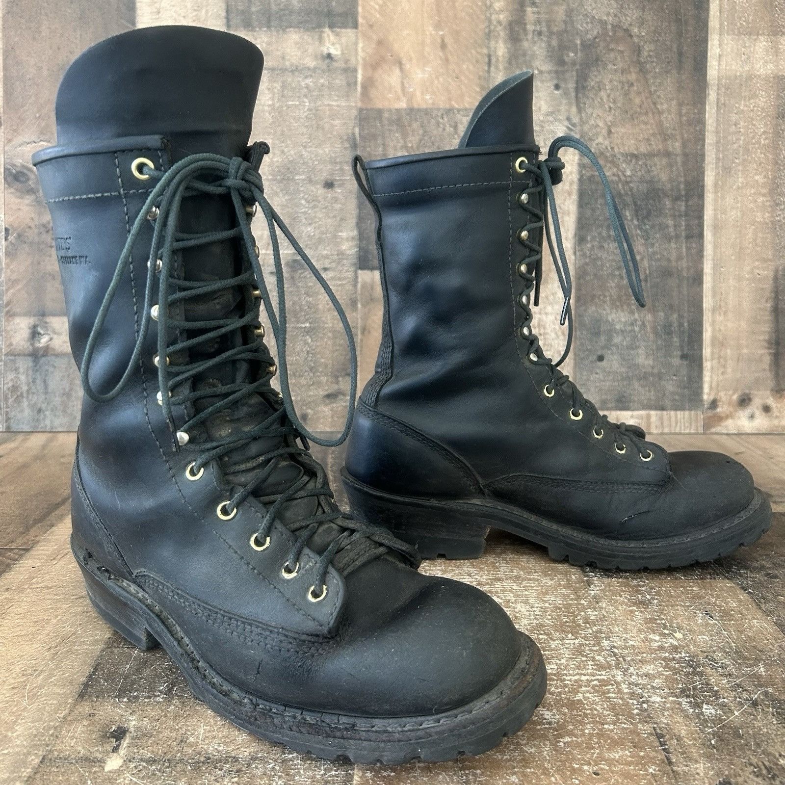 White's Boots Whites H7809 Logger Packer Plain Toe Work Boots Mens 9 D Size US 9 / EU 42 - 12 Thumbnail