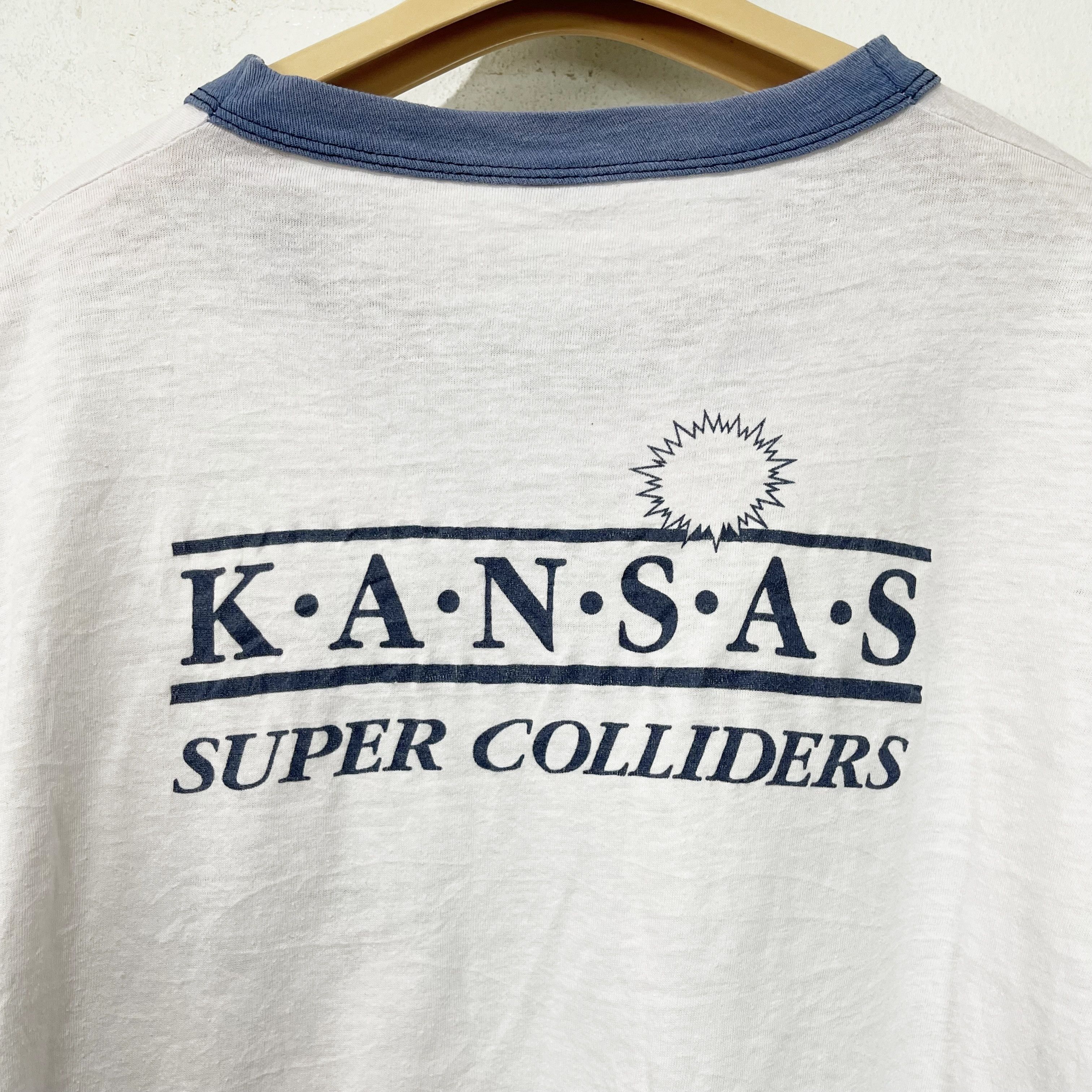 Vintage Vintage 80s Kansas Super Colliders Ringer T-Shirt Size US M / EU 48-50 / 2 - 4 Thumbnail