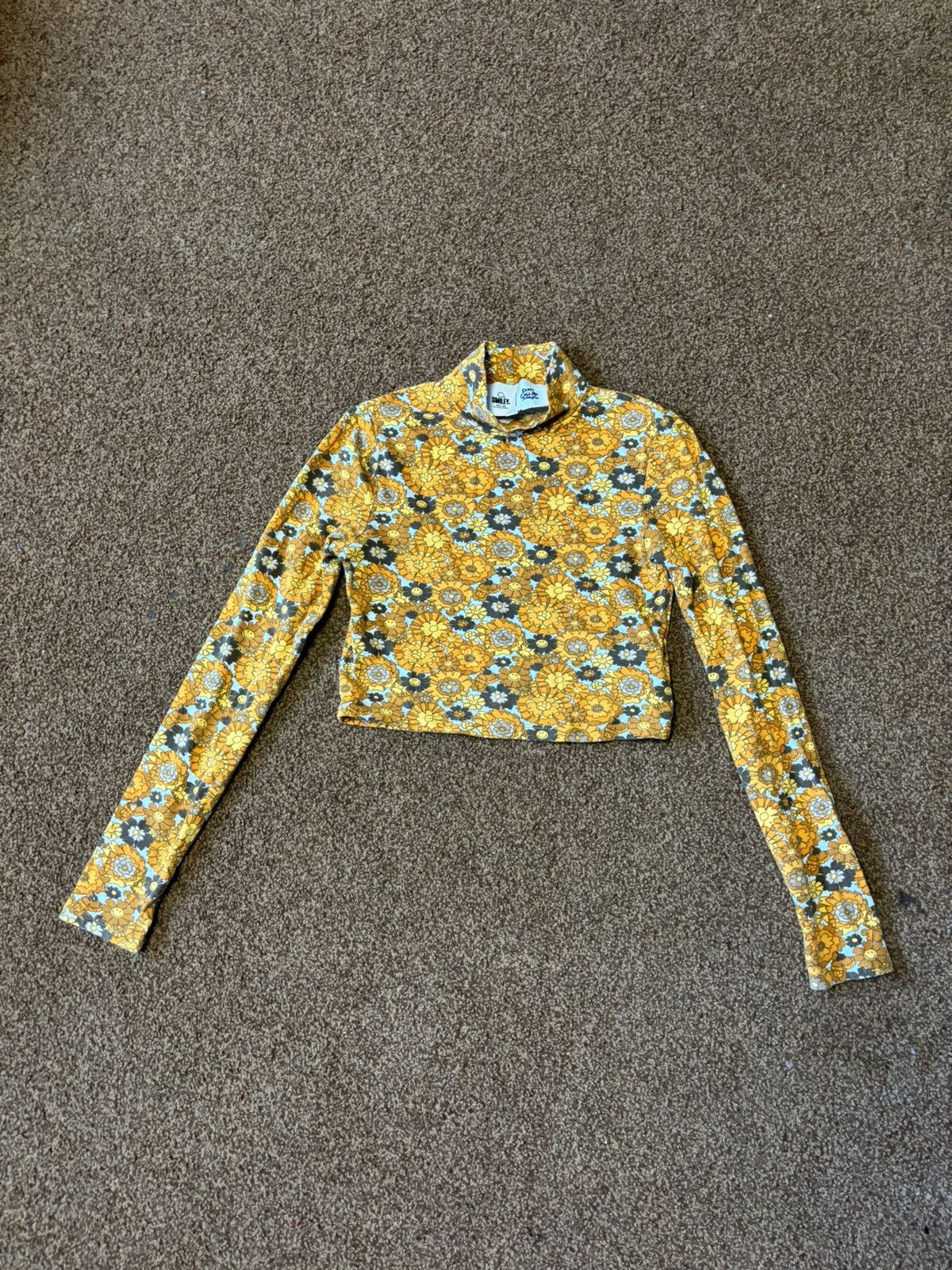 Japanese Brand × Vintage Y2K Smiley × DCMJ long sleeves floral top Size S / US 4 / IT 40 - 1 Thumbnail