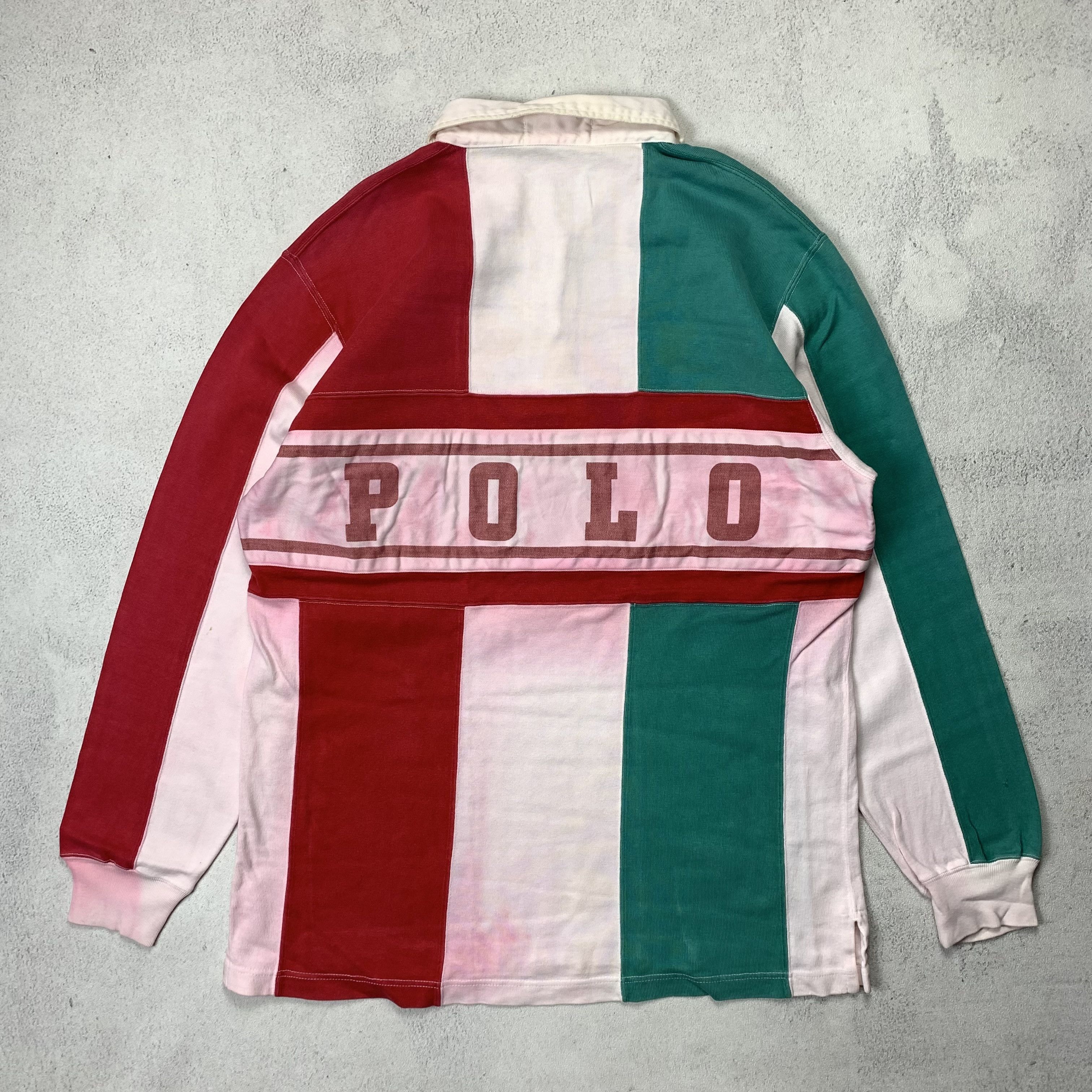 Vintage Polo Ralph Lauren Italy Flag Rugby Shirt